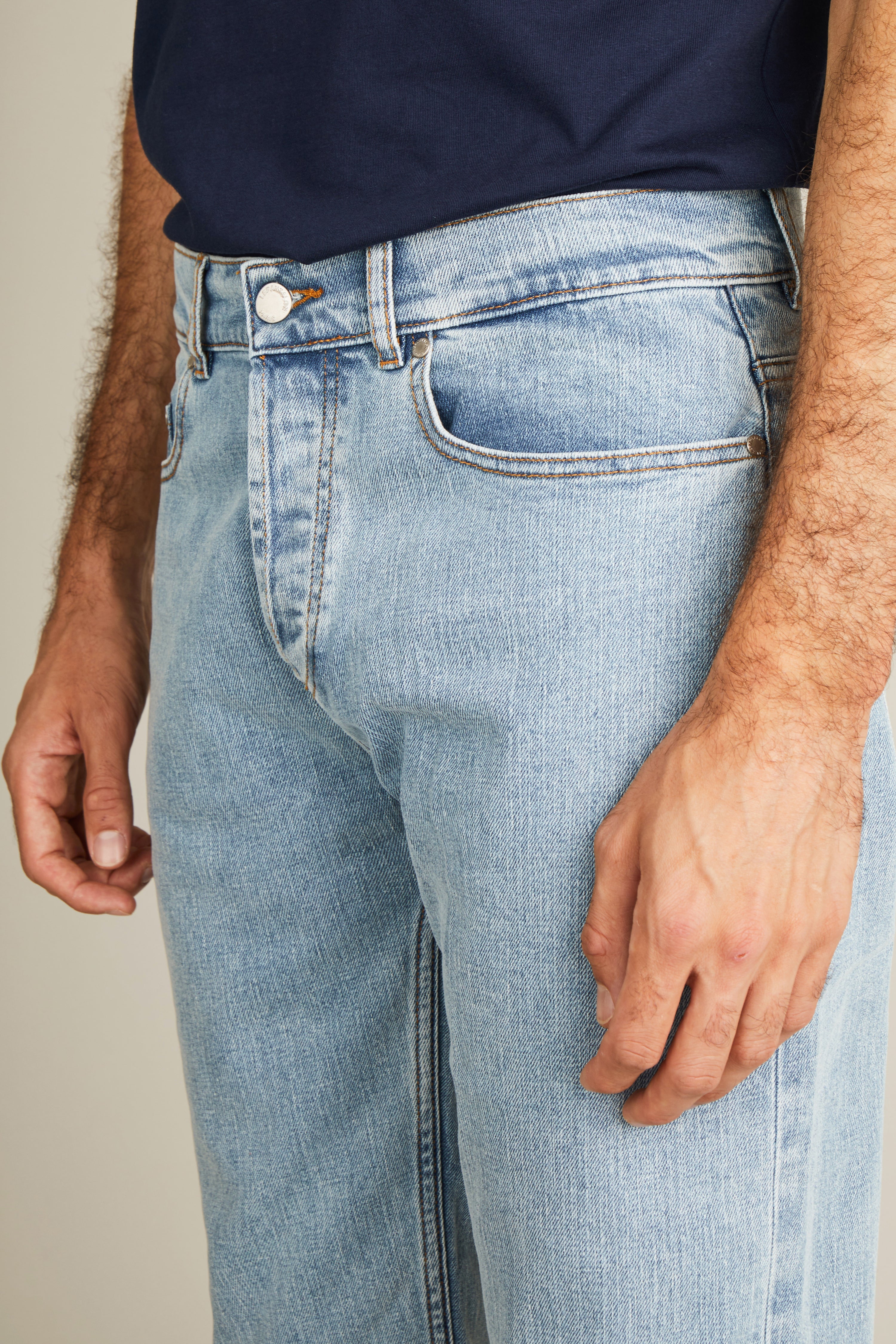 Jean classique bleu bleached
