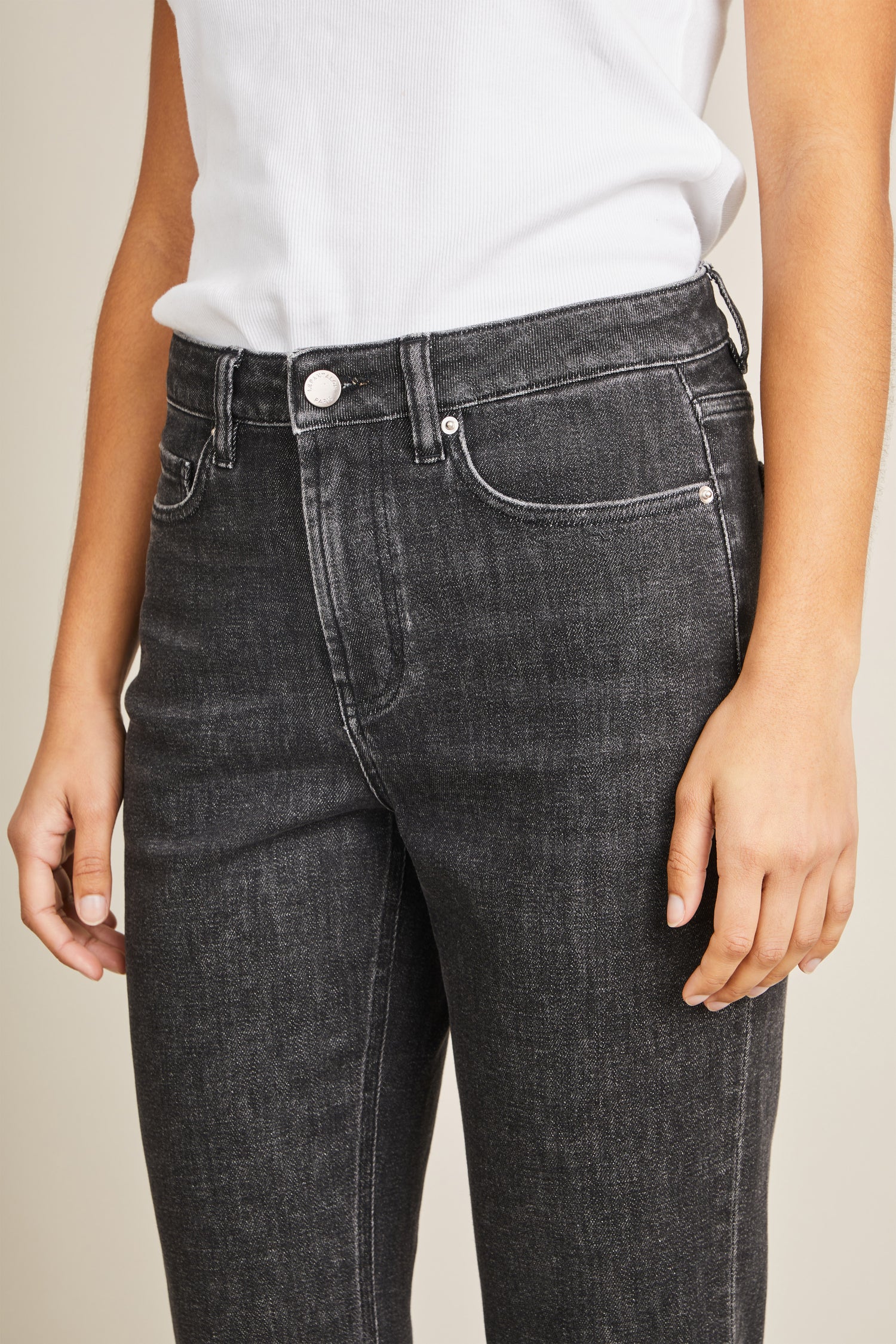 Jean girlfriend gris