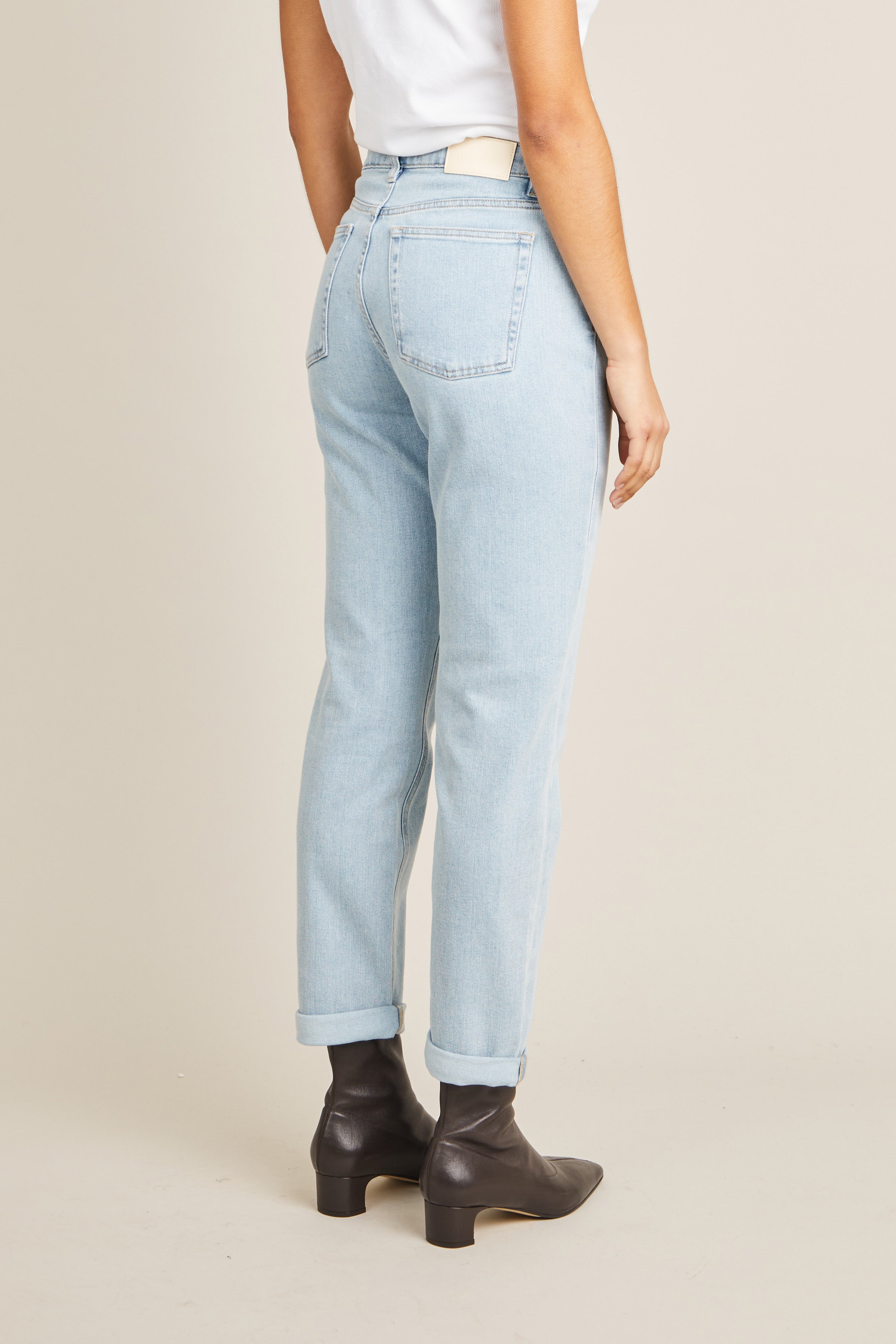 Vintage bleached girlfriend jeans
