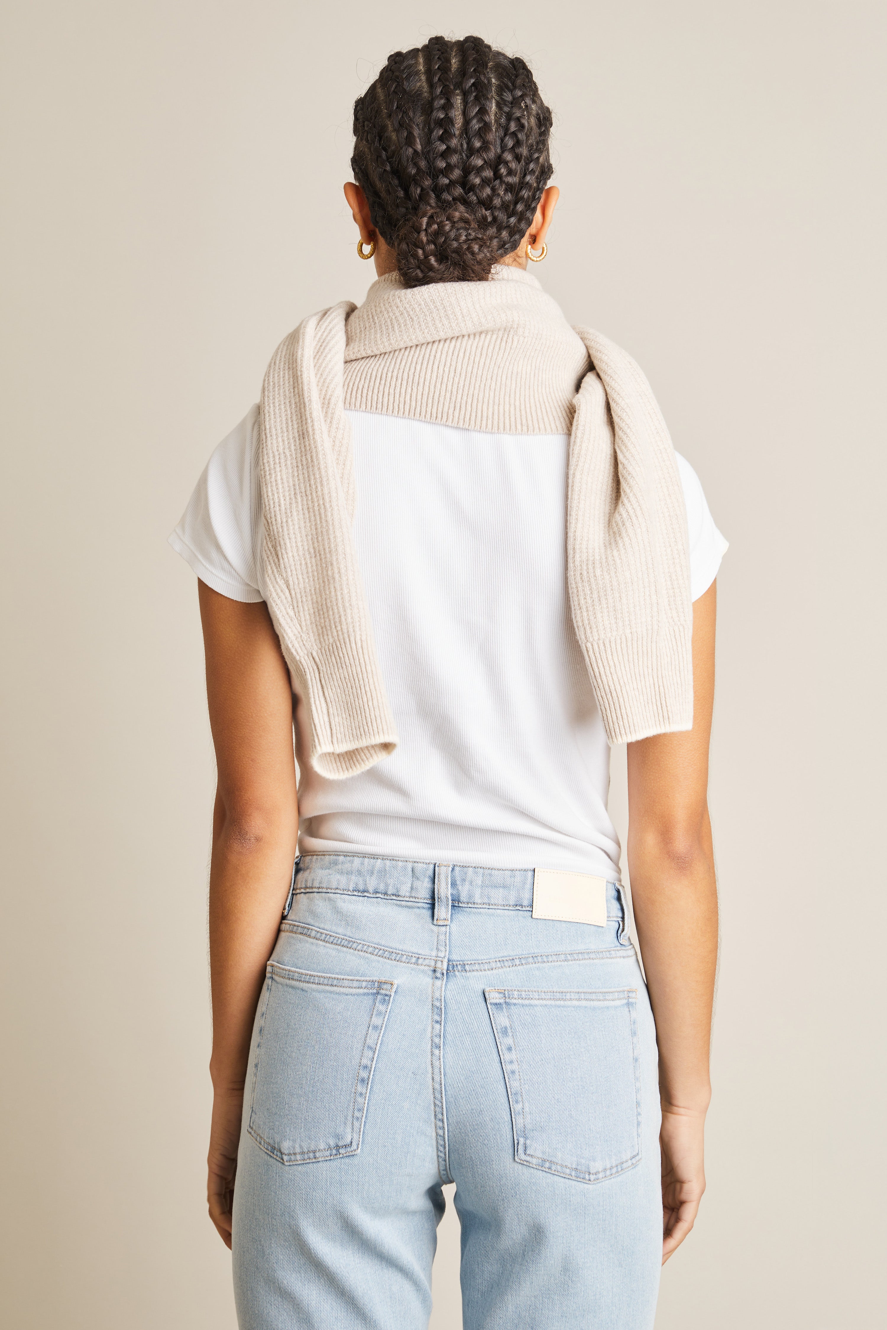 Vintage bleached girlfriend jeans