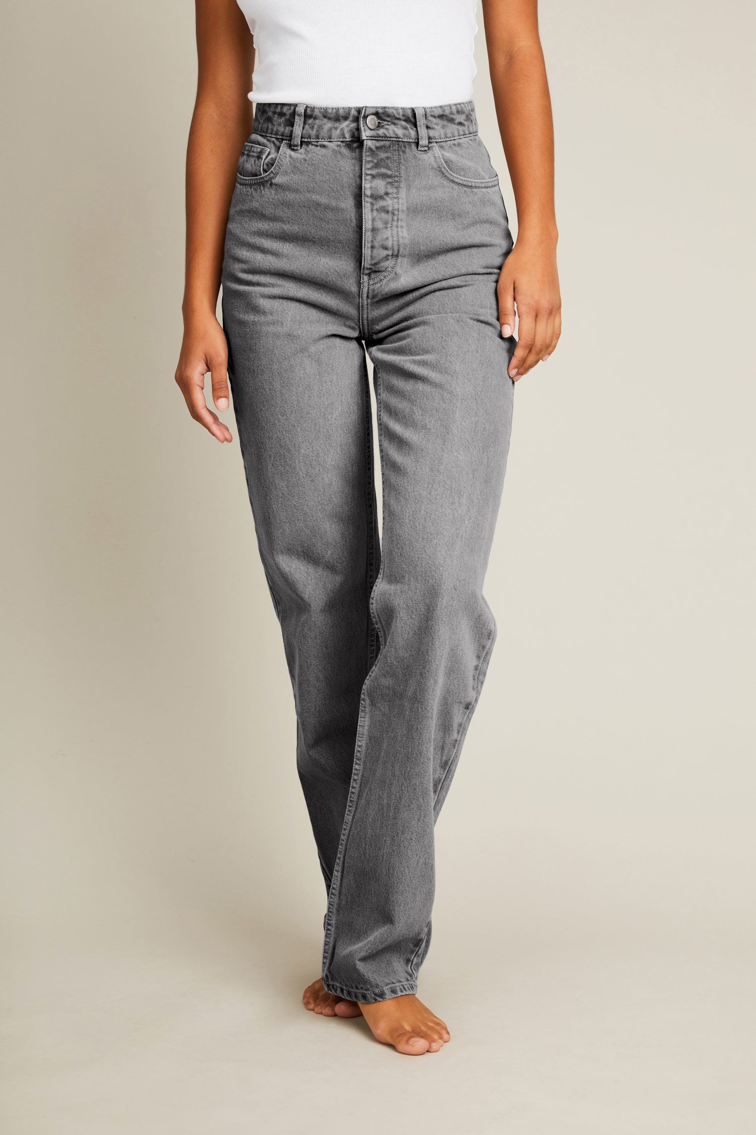 Jean regular gris