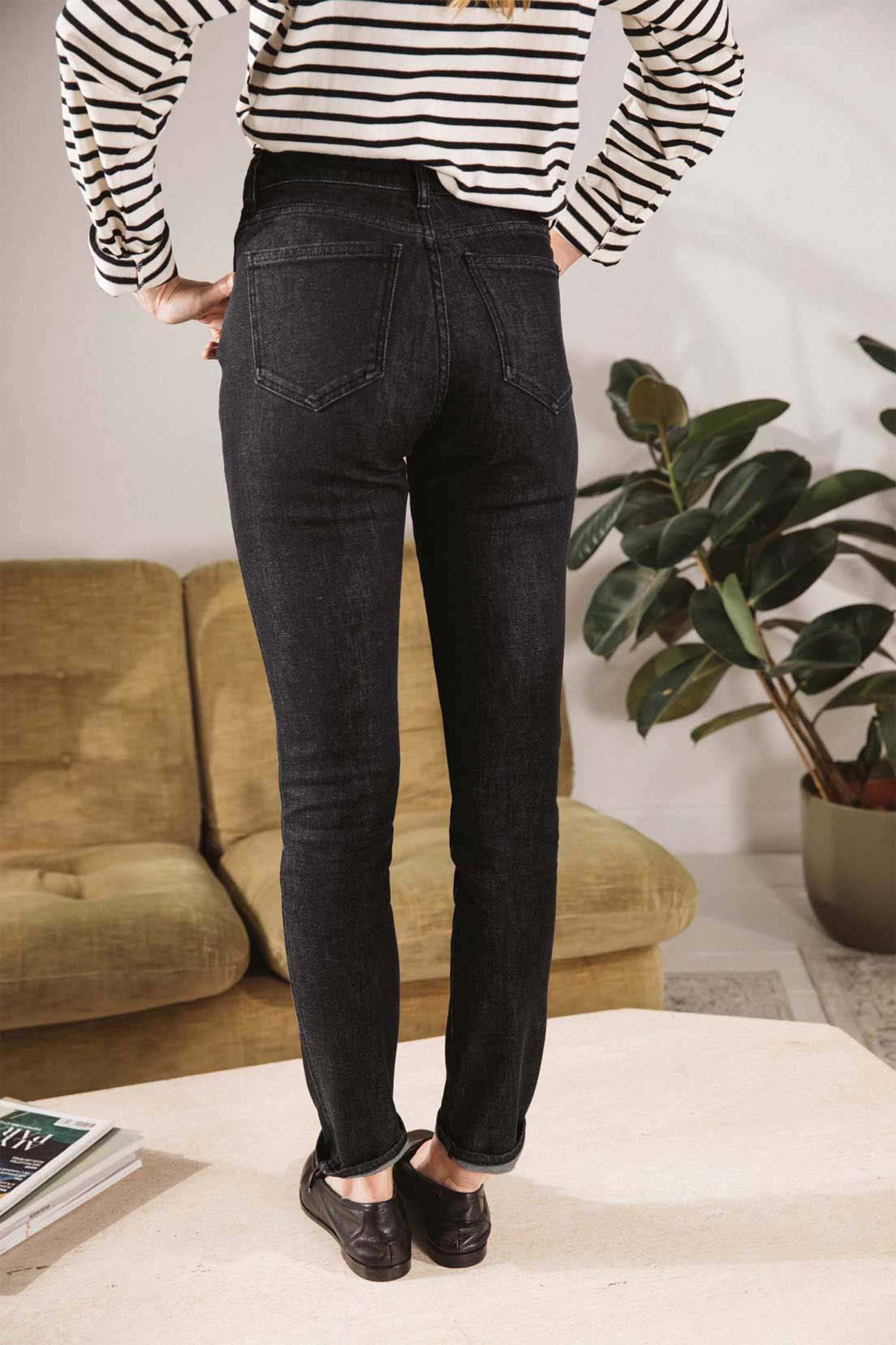 Jean slim vintage noir