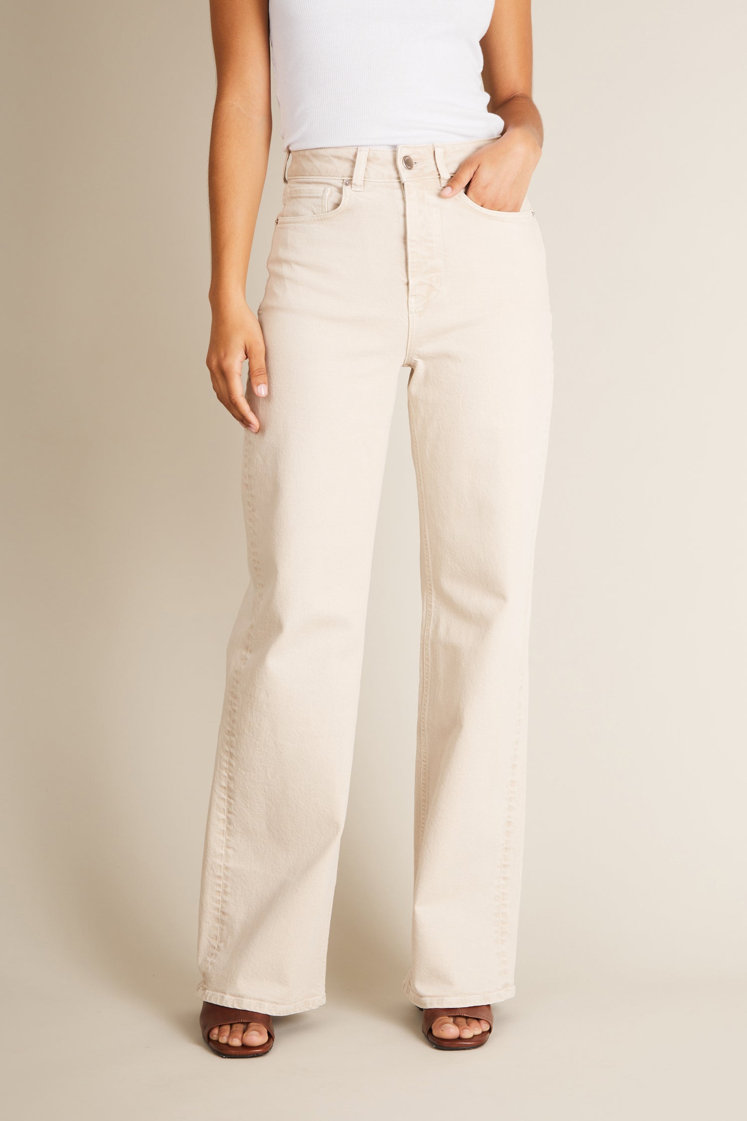 Jean wideleg sable