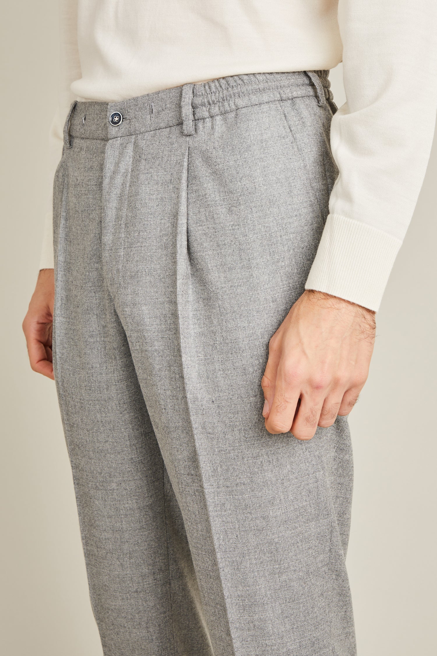 Grey flannel jogpant