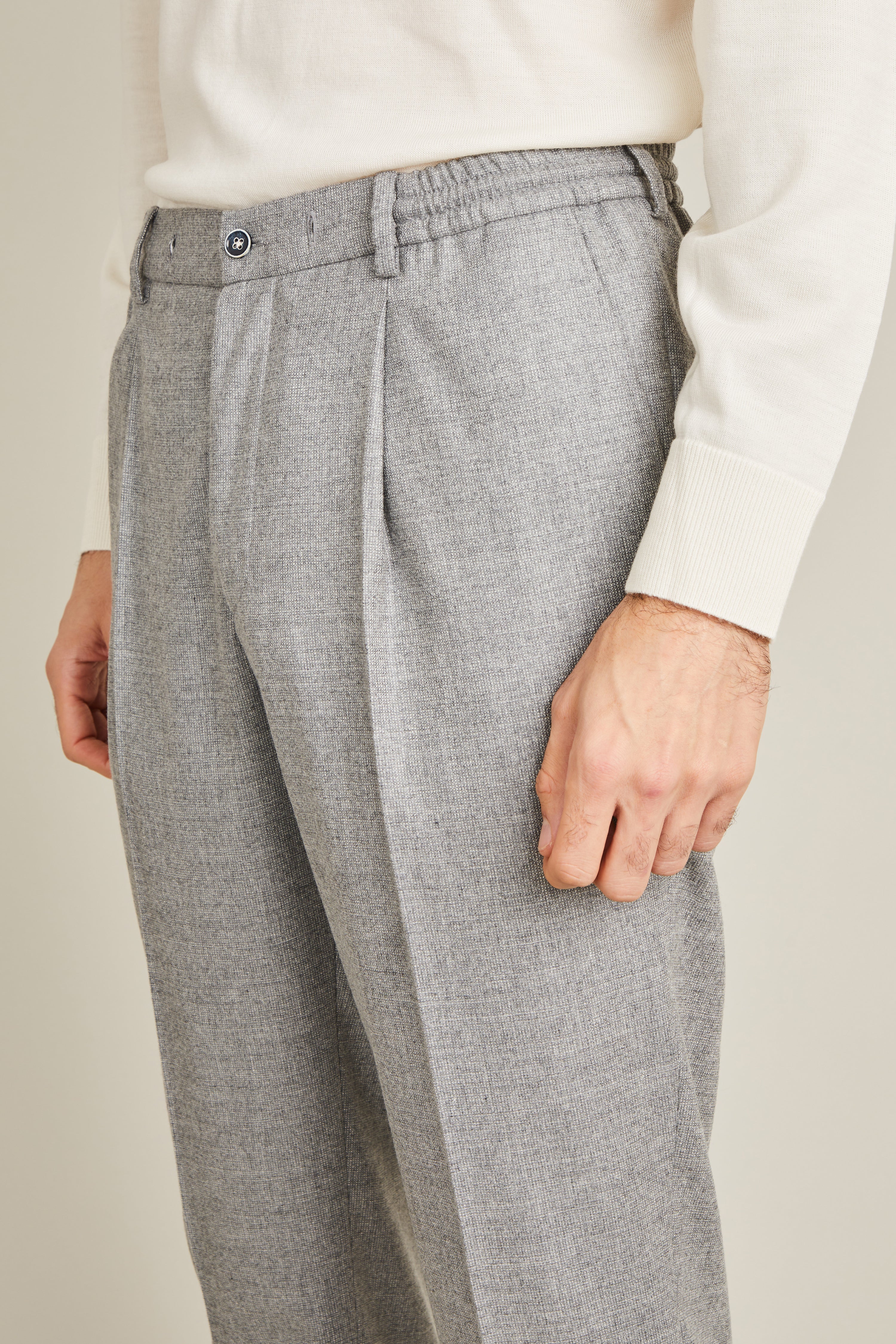 Grey flannel jogpant