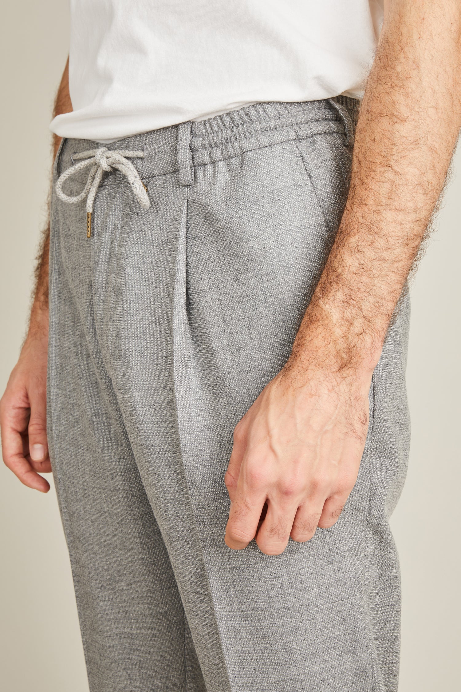 Grey flannel jogpant