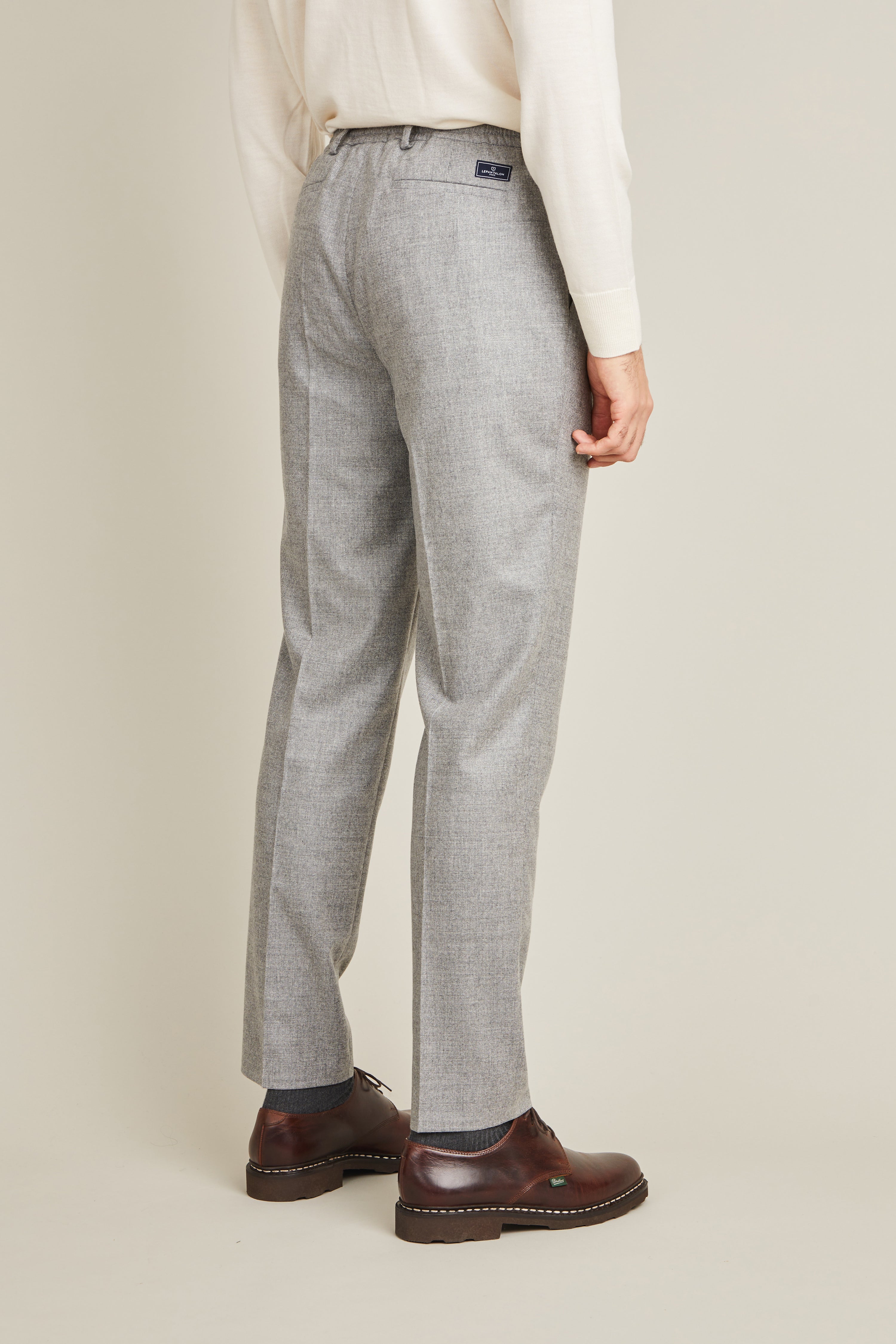 Grey flannel jogpant