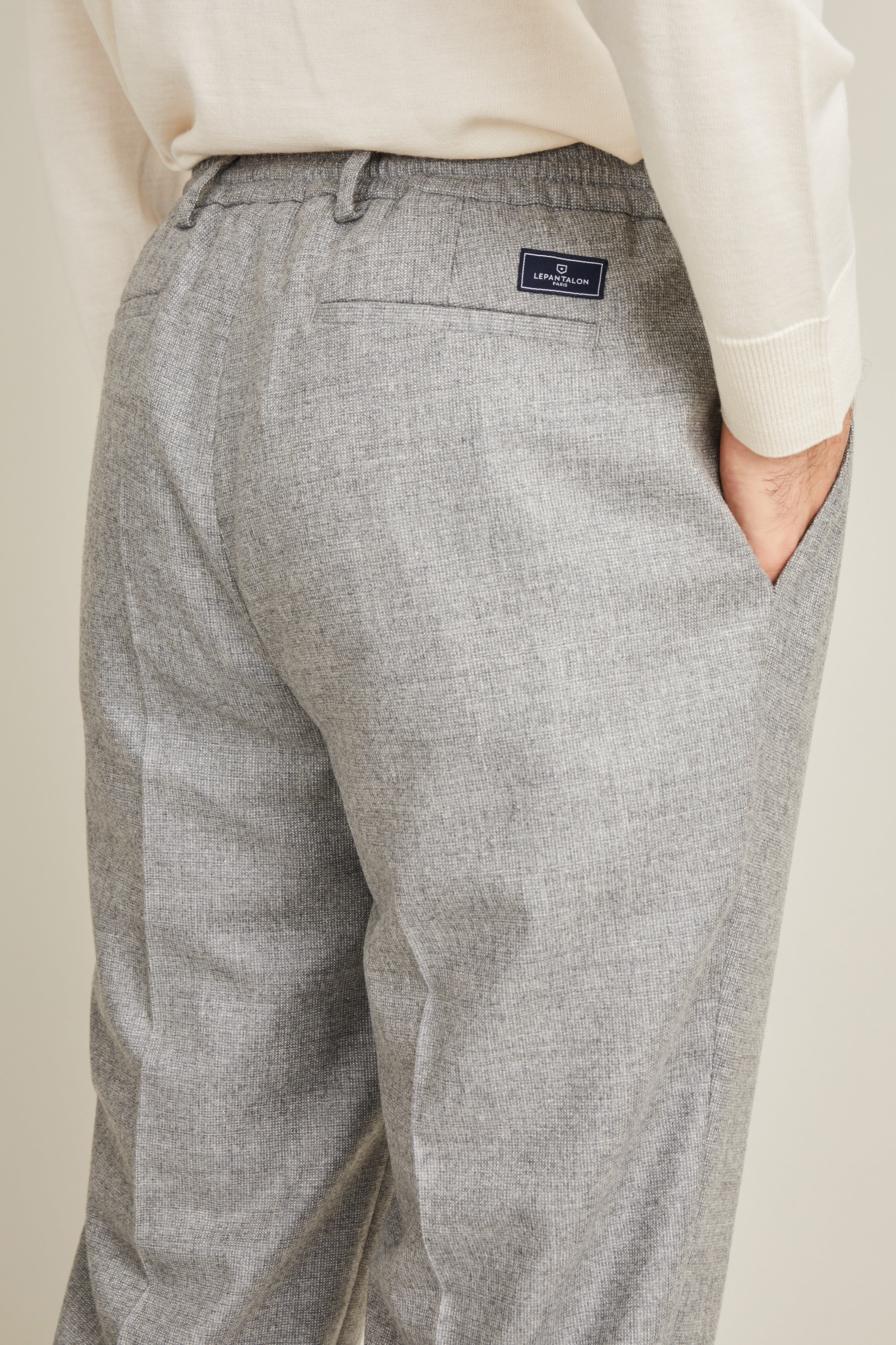 Grey flannel jogpant