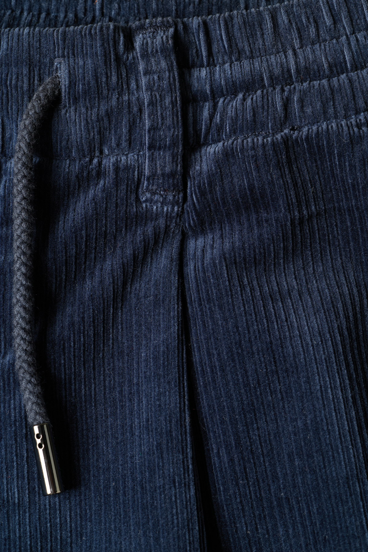 Jogpant velours indigo