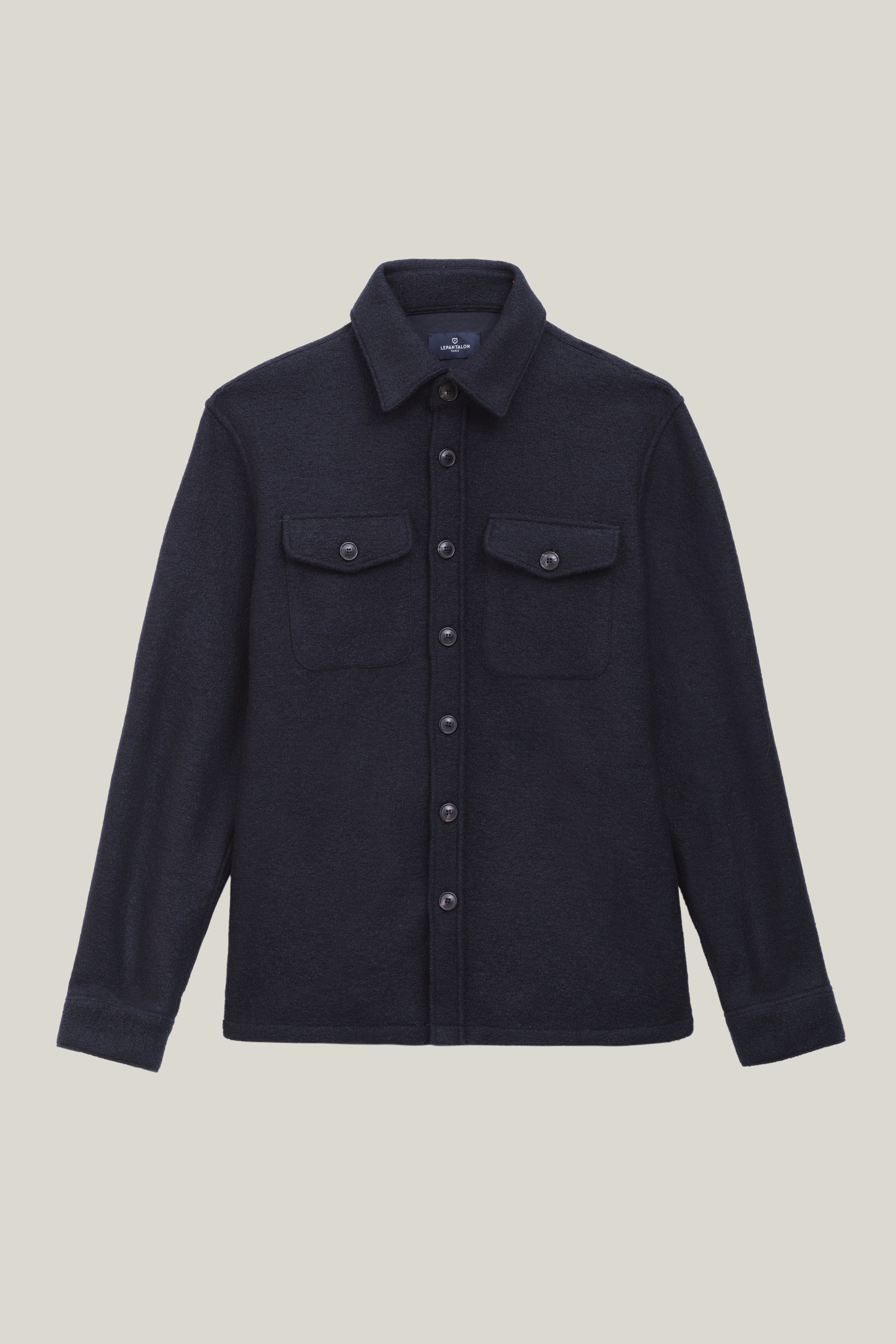 Surchemise Laine bleu marine