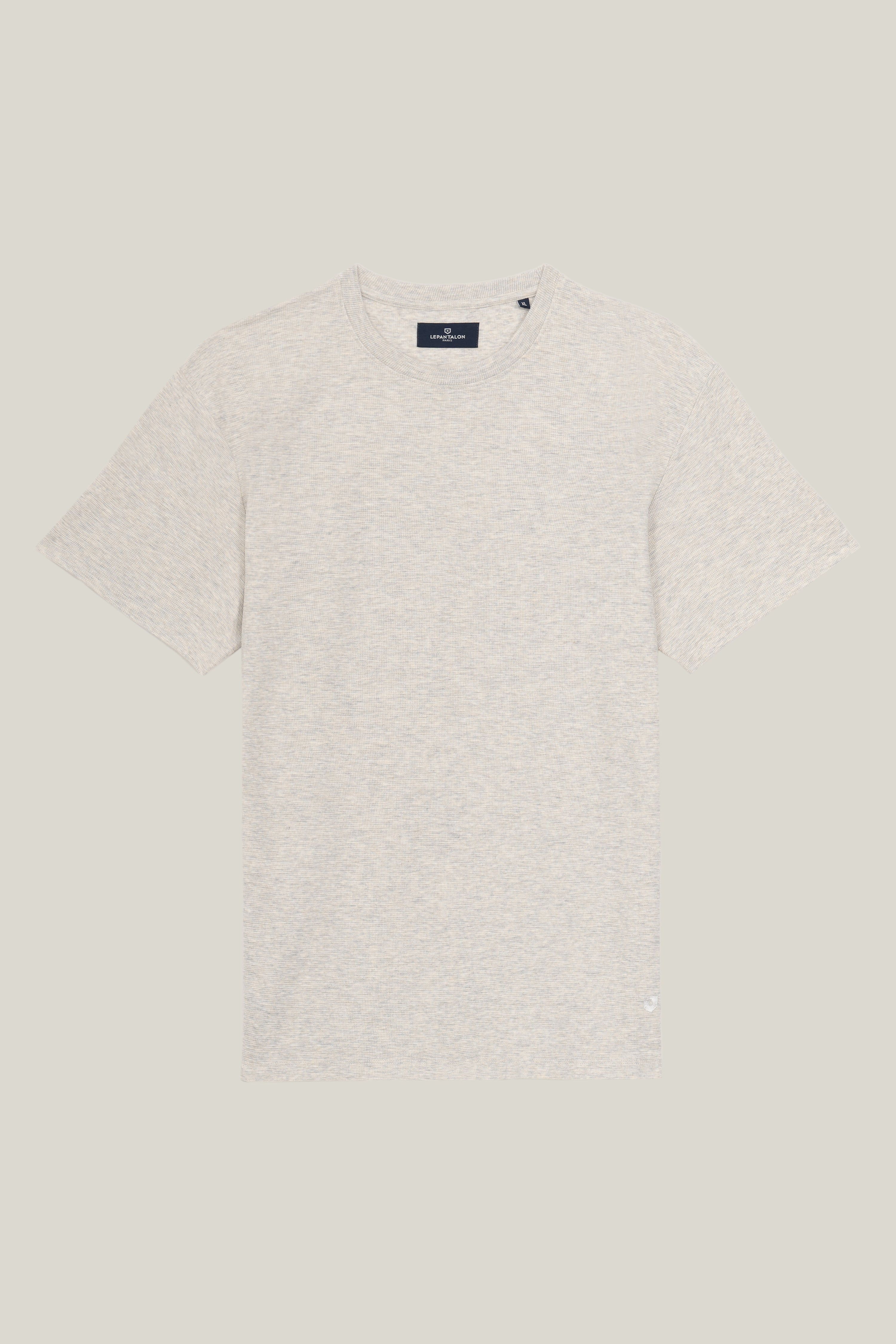 Tee-shirt texturé gris clair