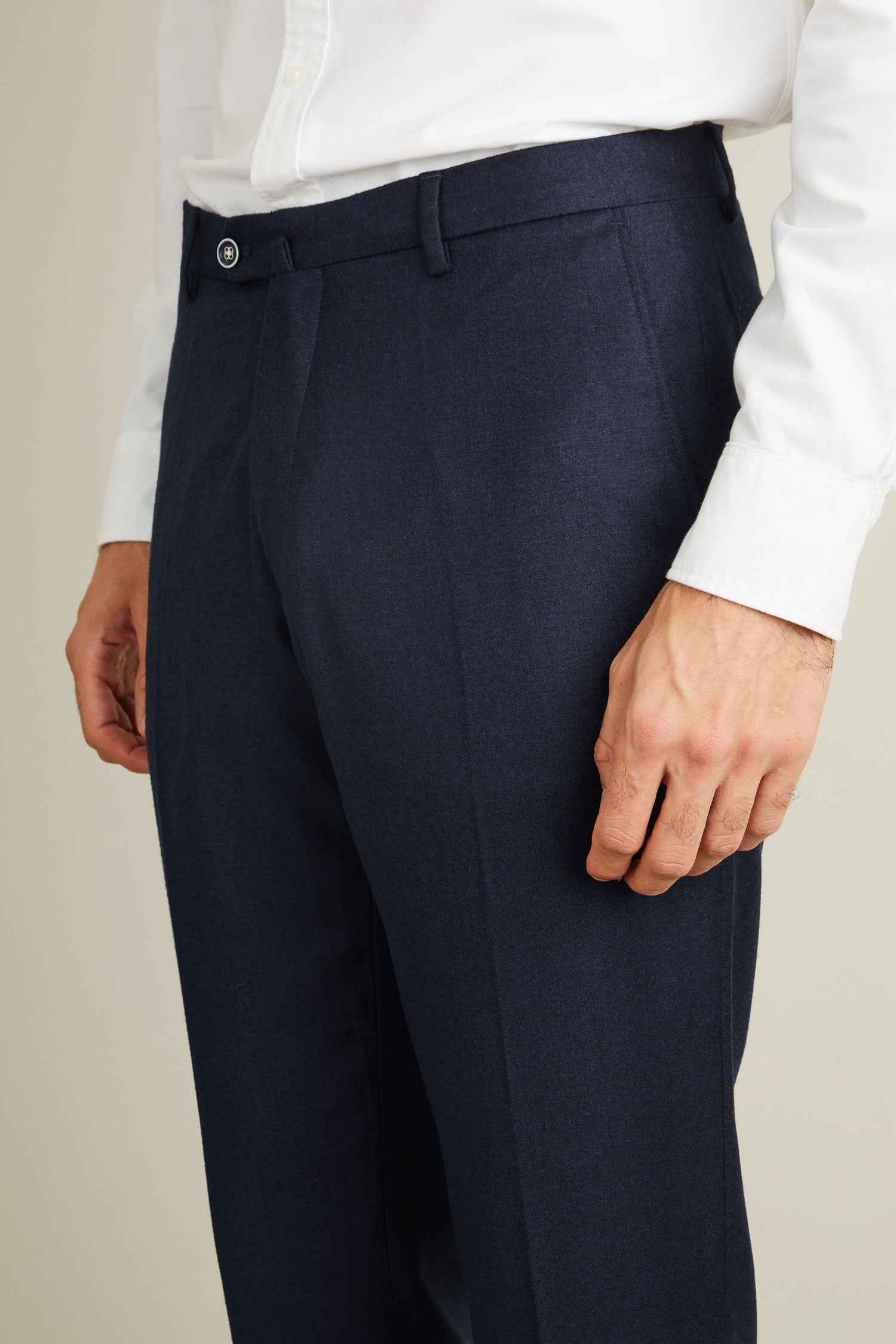 Heather blue flannel pants