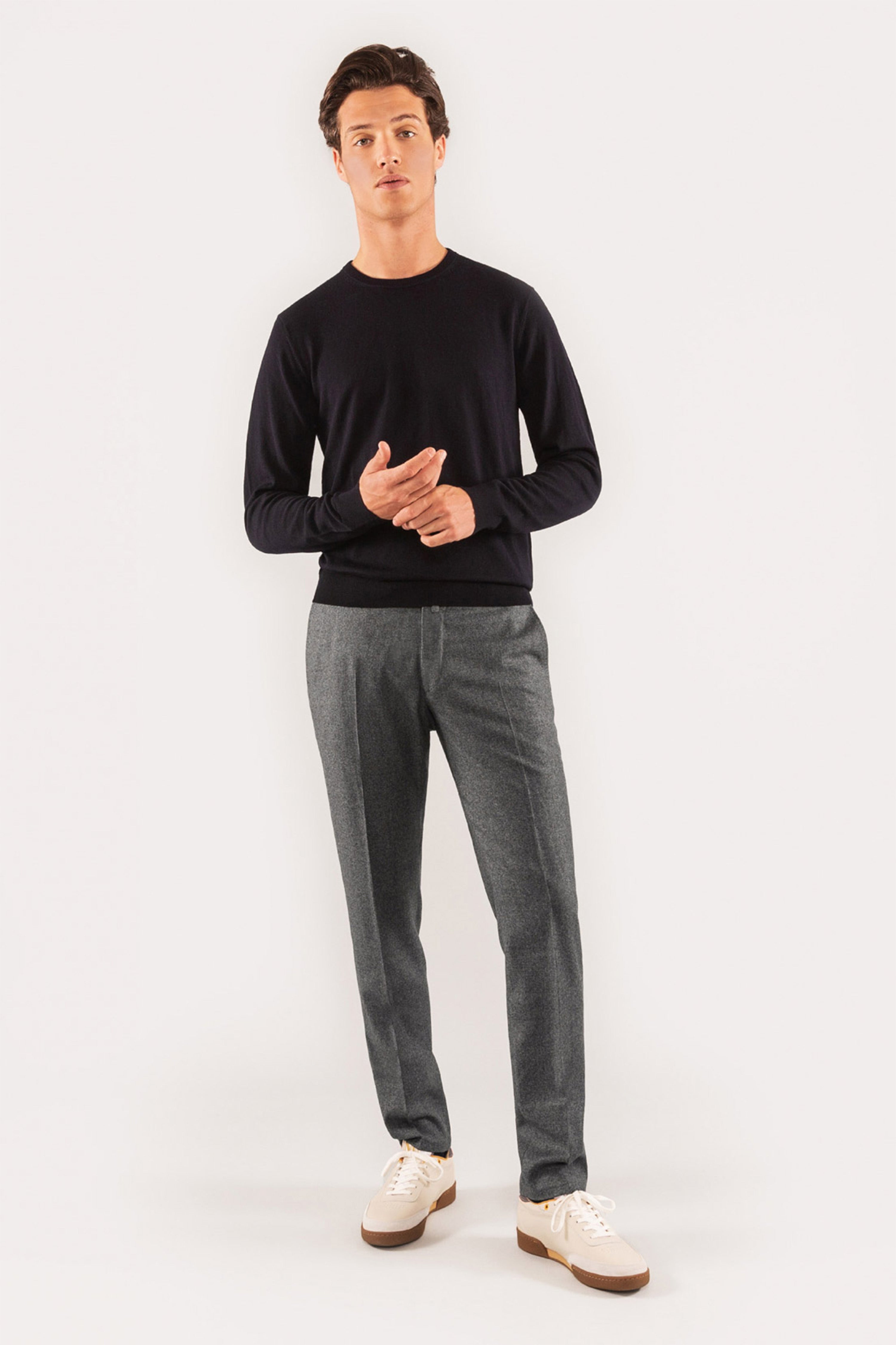 Pantalon flanelle Gris Chiné (ancienne version)