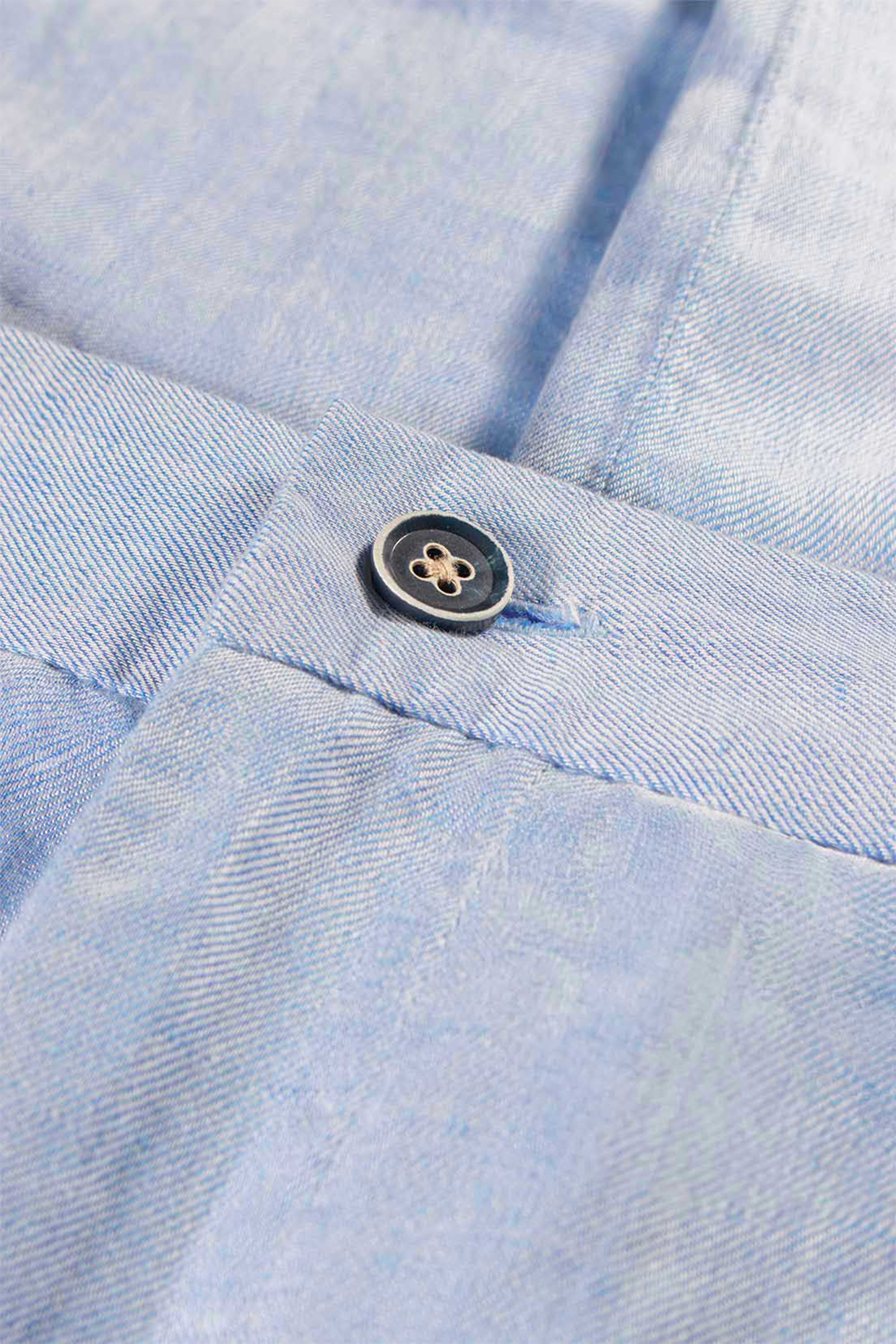 Sky blue pleated pants