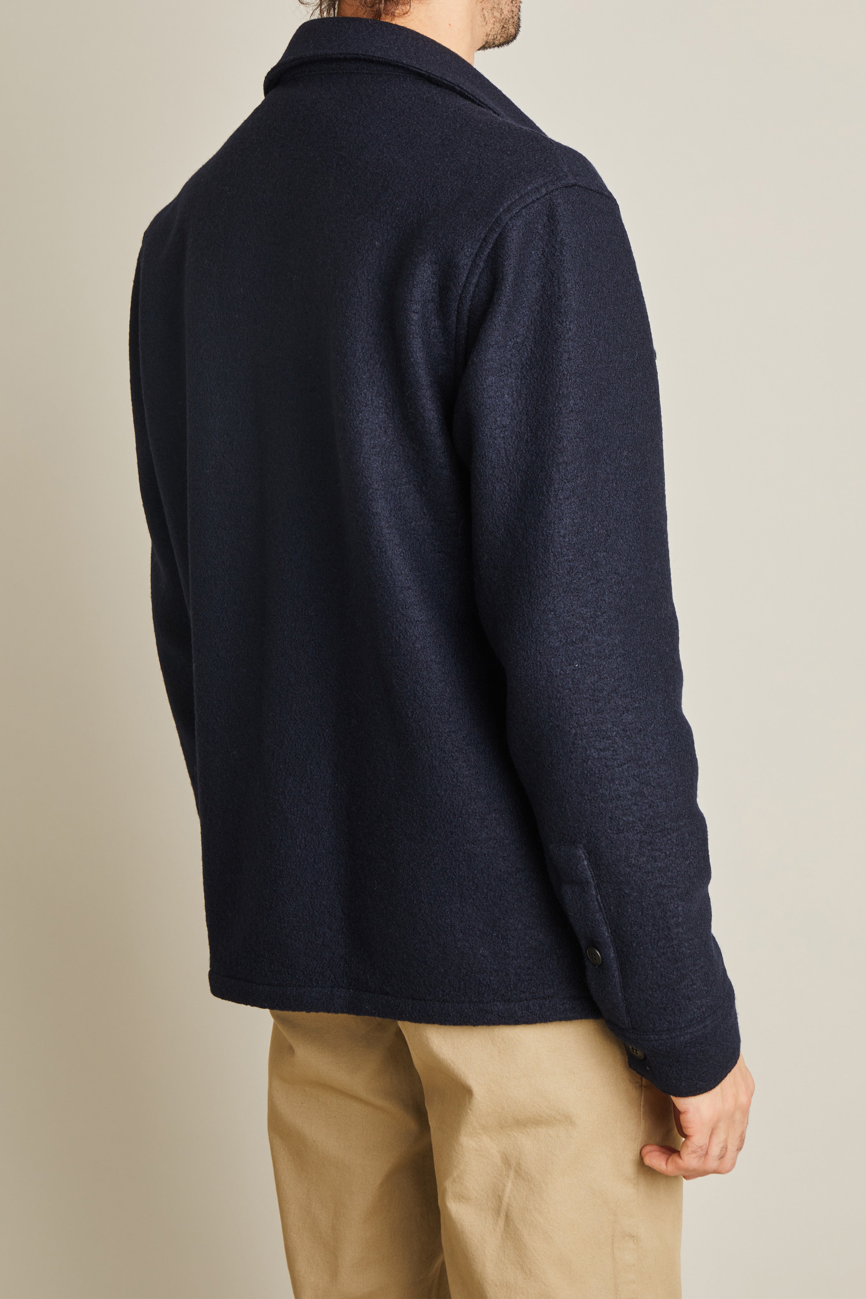 Surchemise Laine bleu marine