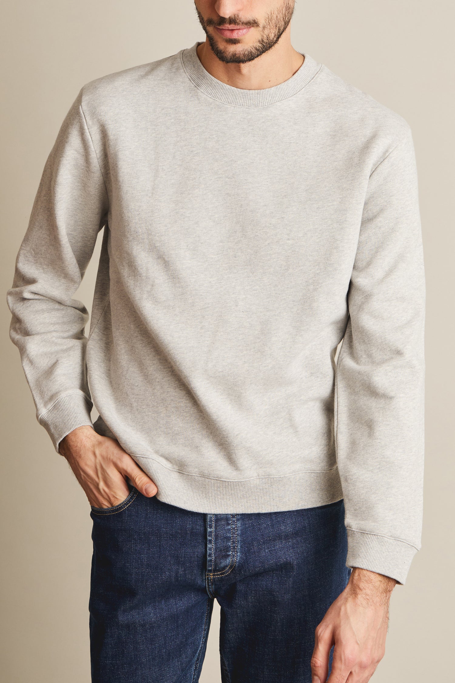 Heather grey sweatshirt