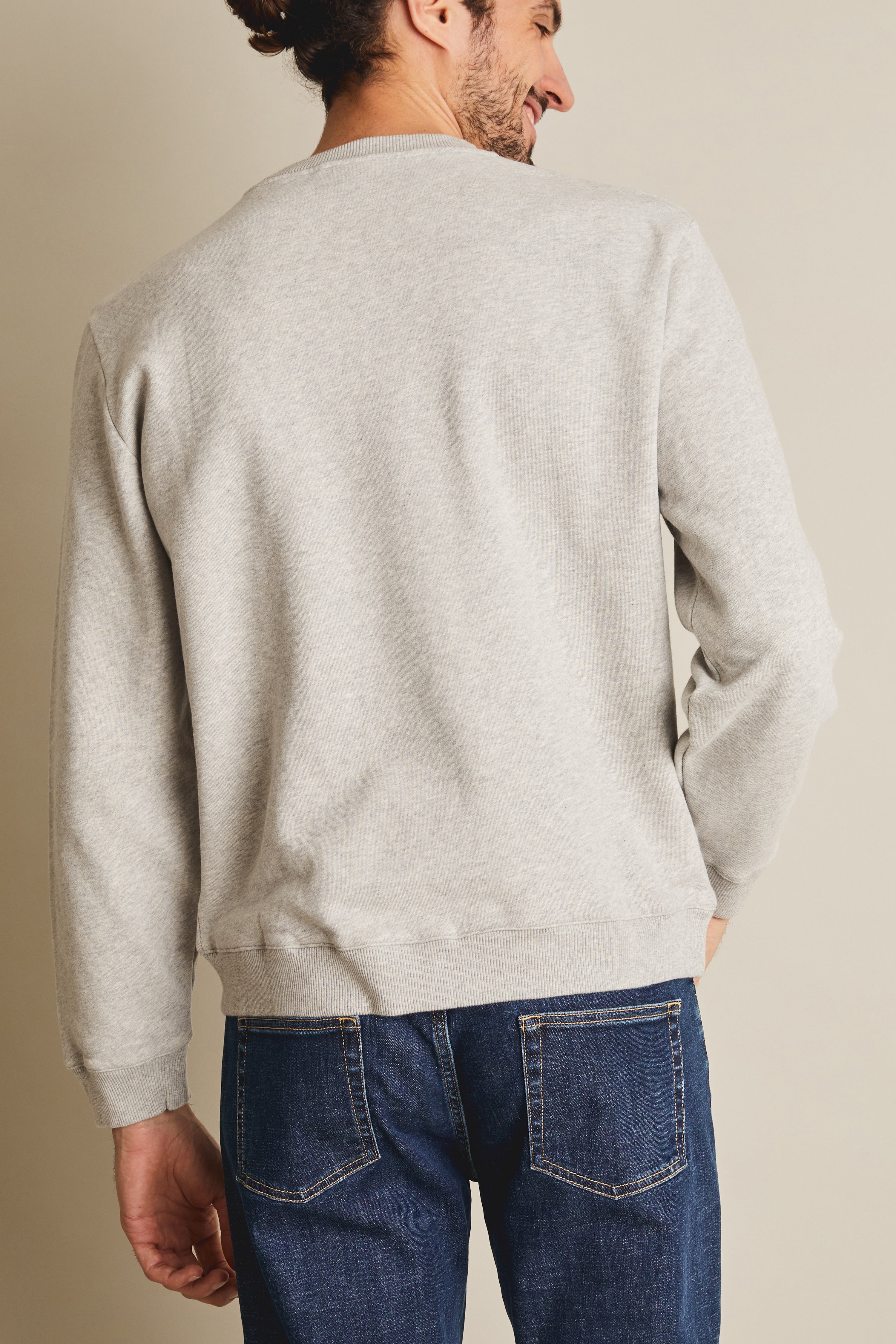 Sweat gris chiné