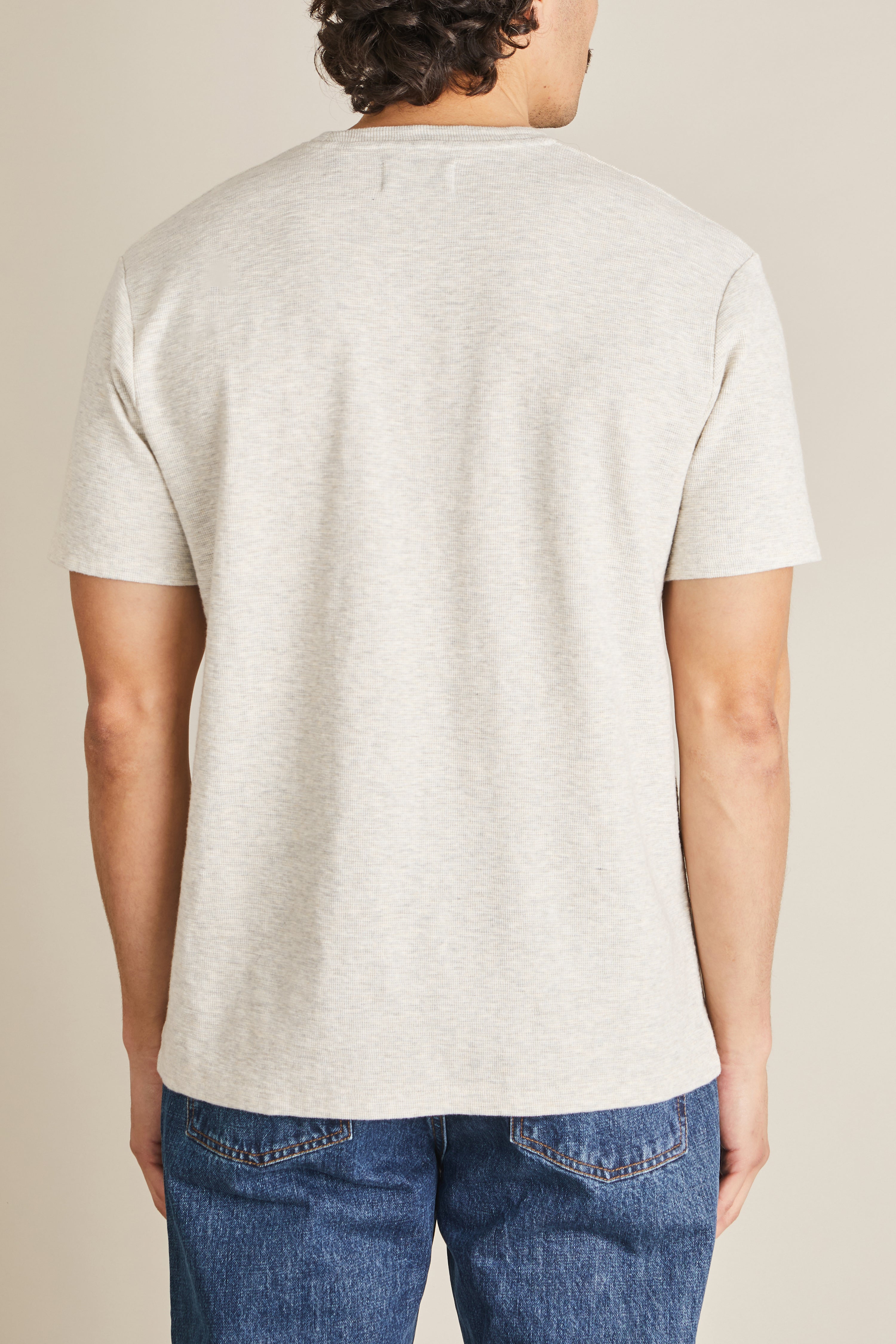 Tee-shirt texturé gris clair