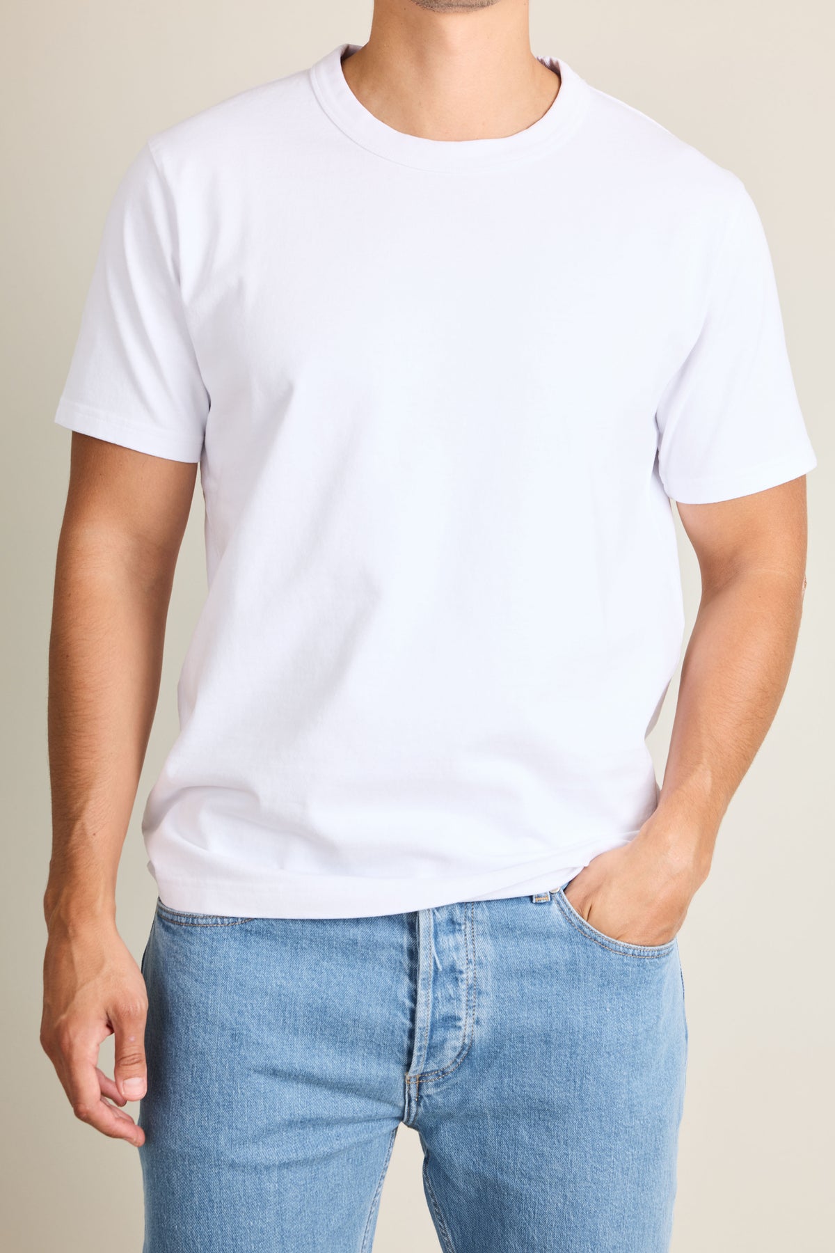 Tee-shirt coton épais blanc
