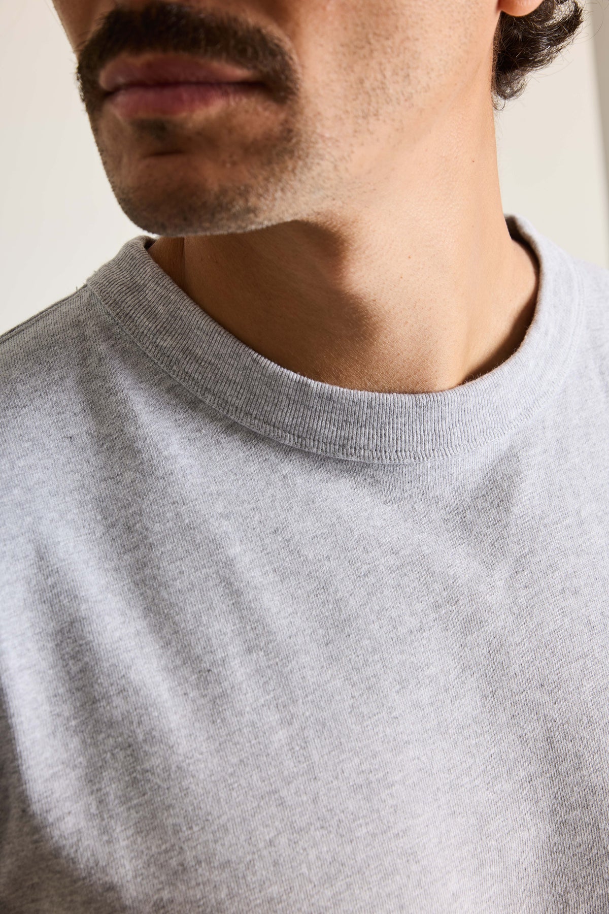 Thick cotton t-shirt Heather gray