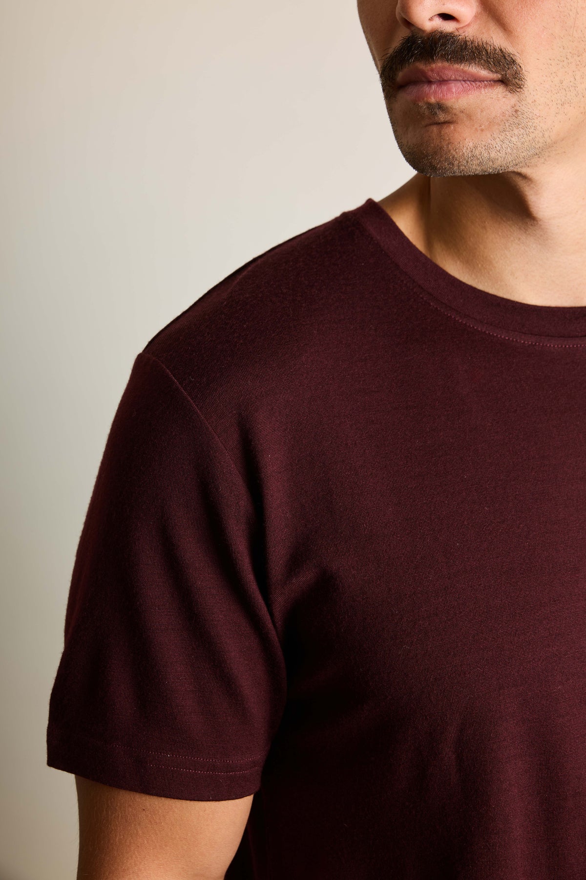 Wine Merino T-shirt