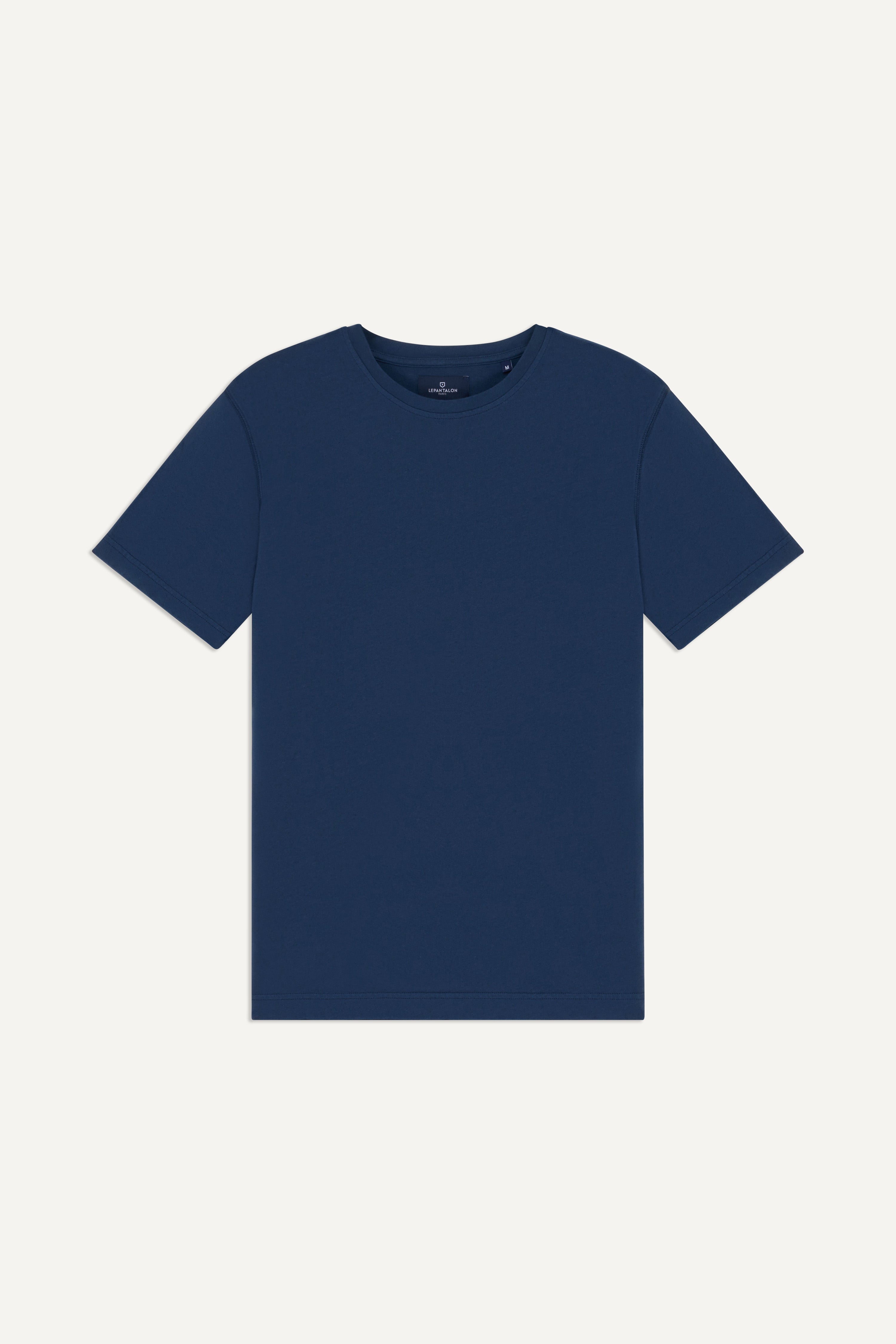 Tee-shirt coton-lin indigo