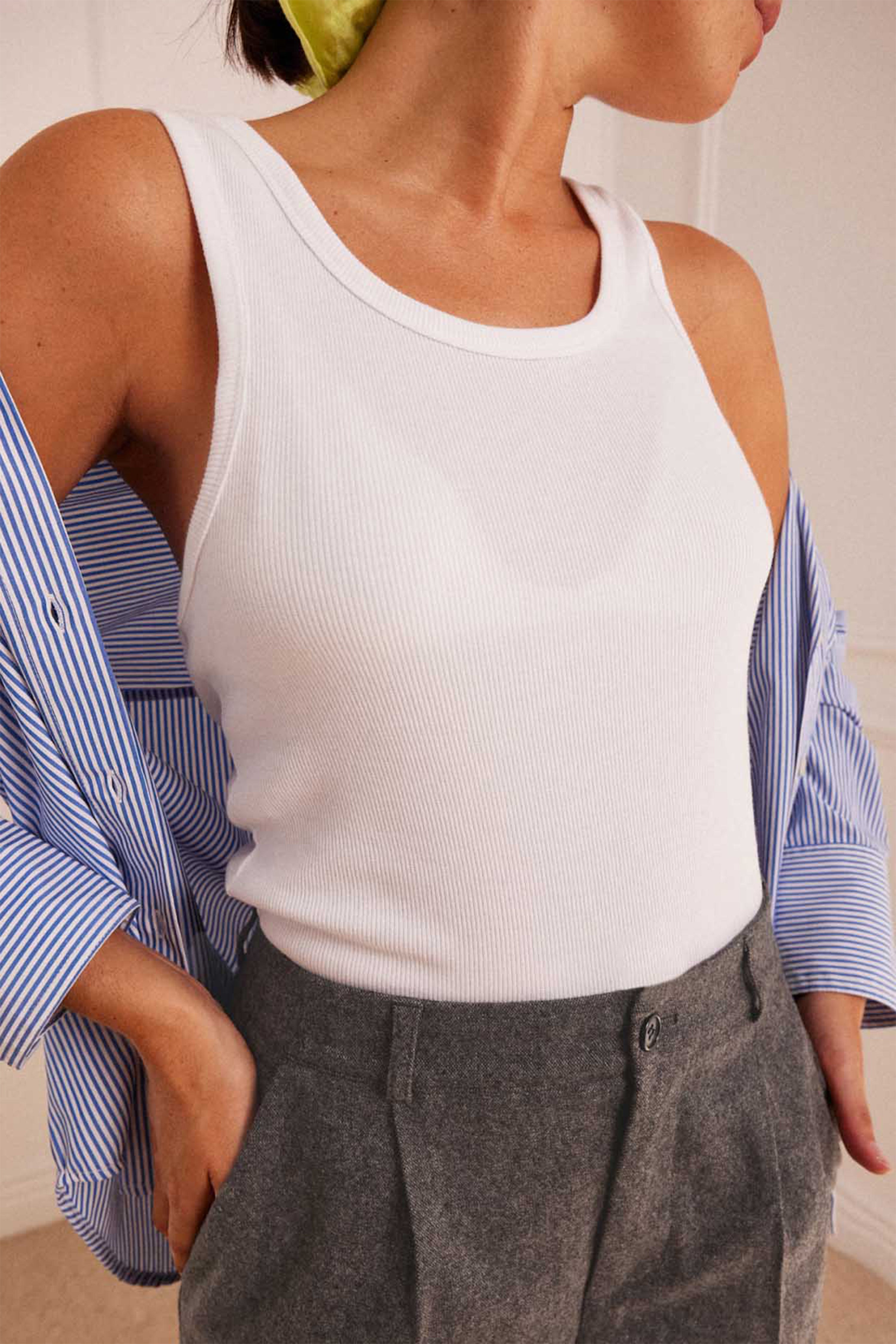 Pantalon Flanelle Palazzo Gris (ancienne version)