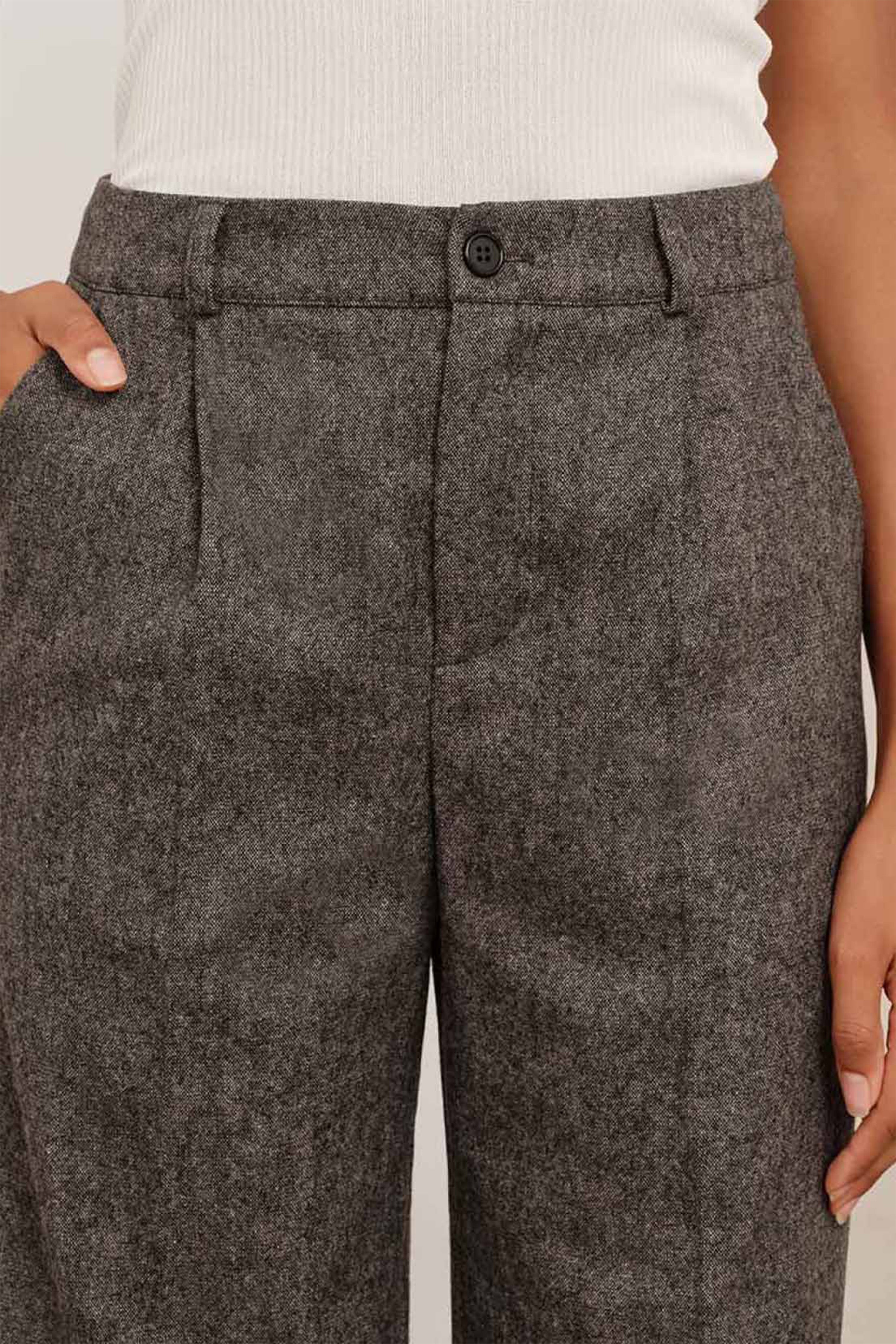 Pantalon Flanelle Palazzo Gris (ancienne version)