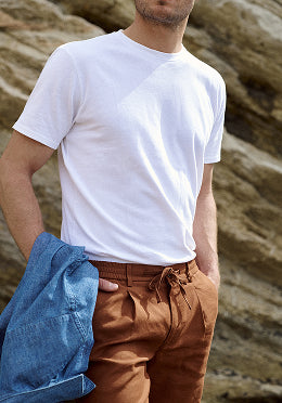 Tee-shirt coton lin
