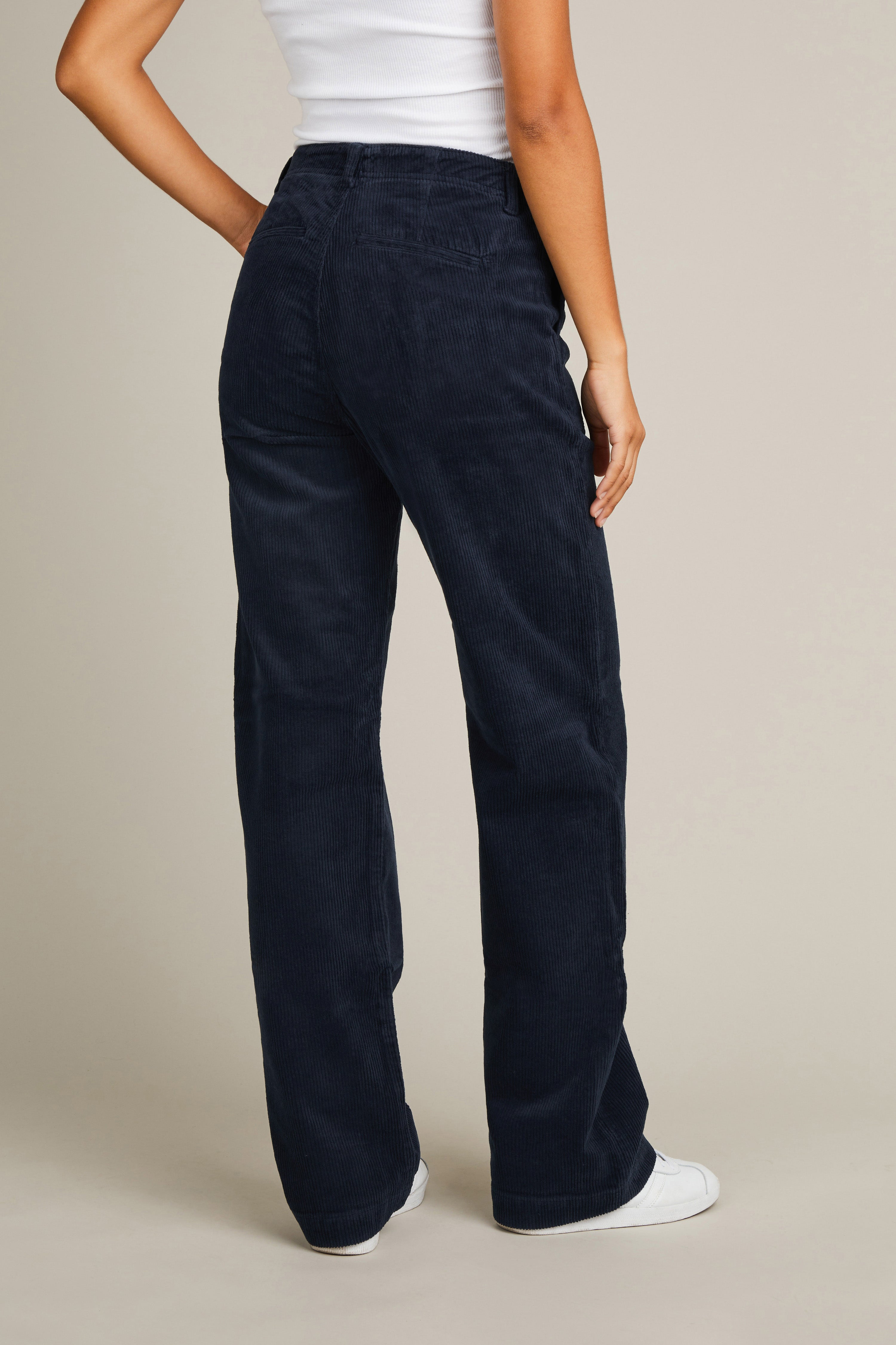 Carpenter corderoy pants in navy blue