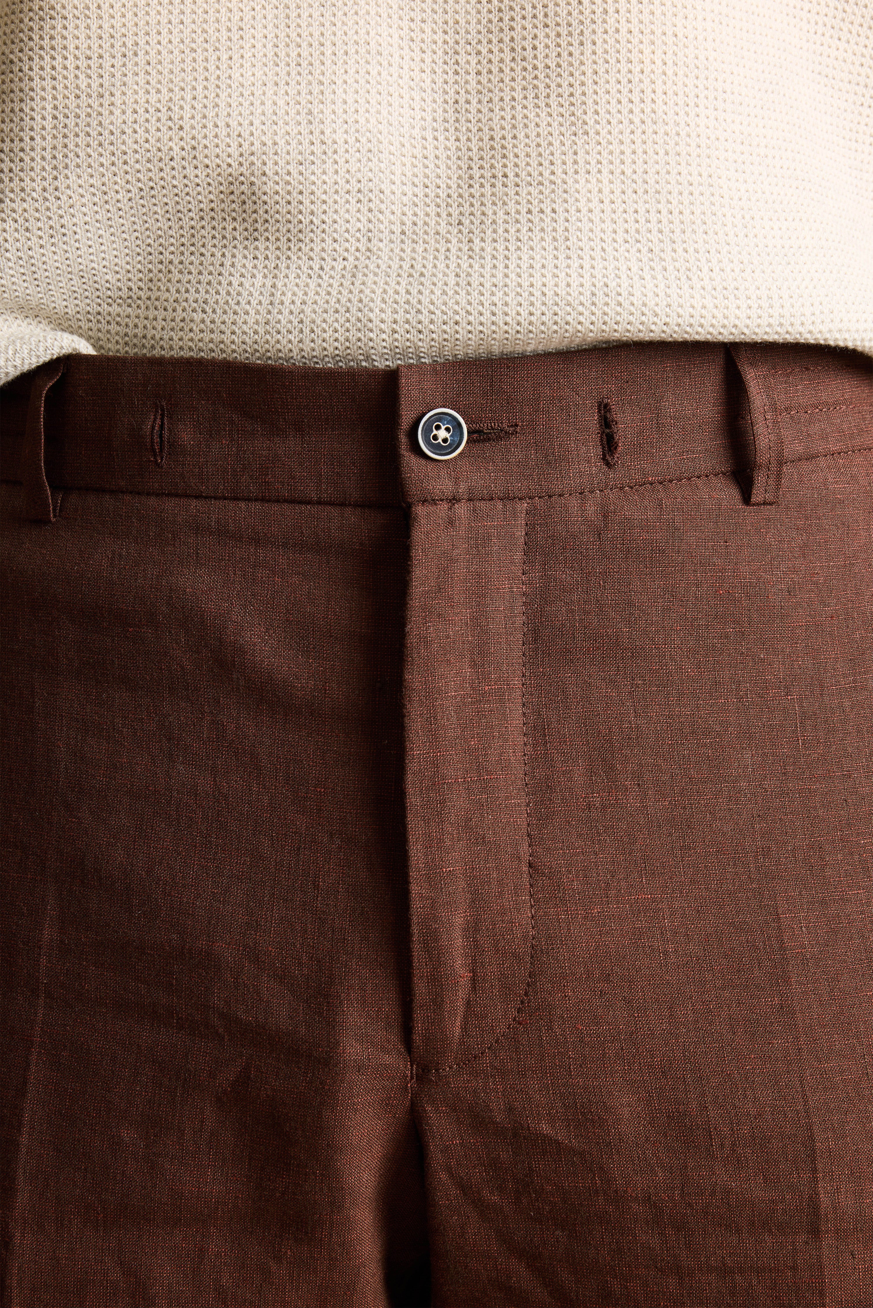 Pantalon lin ébène