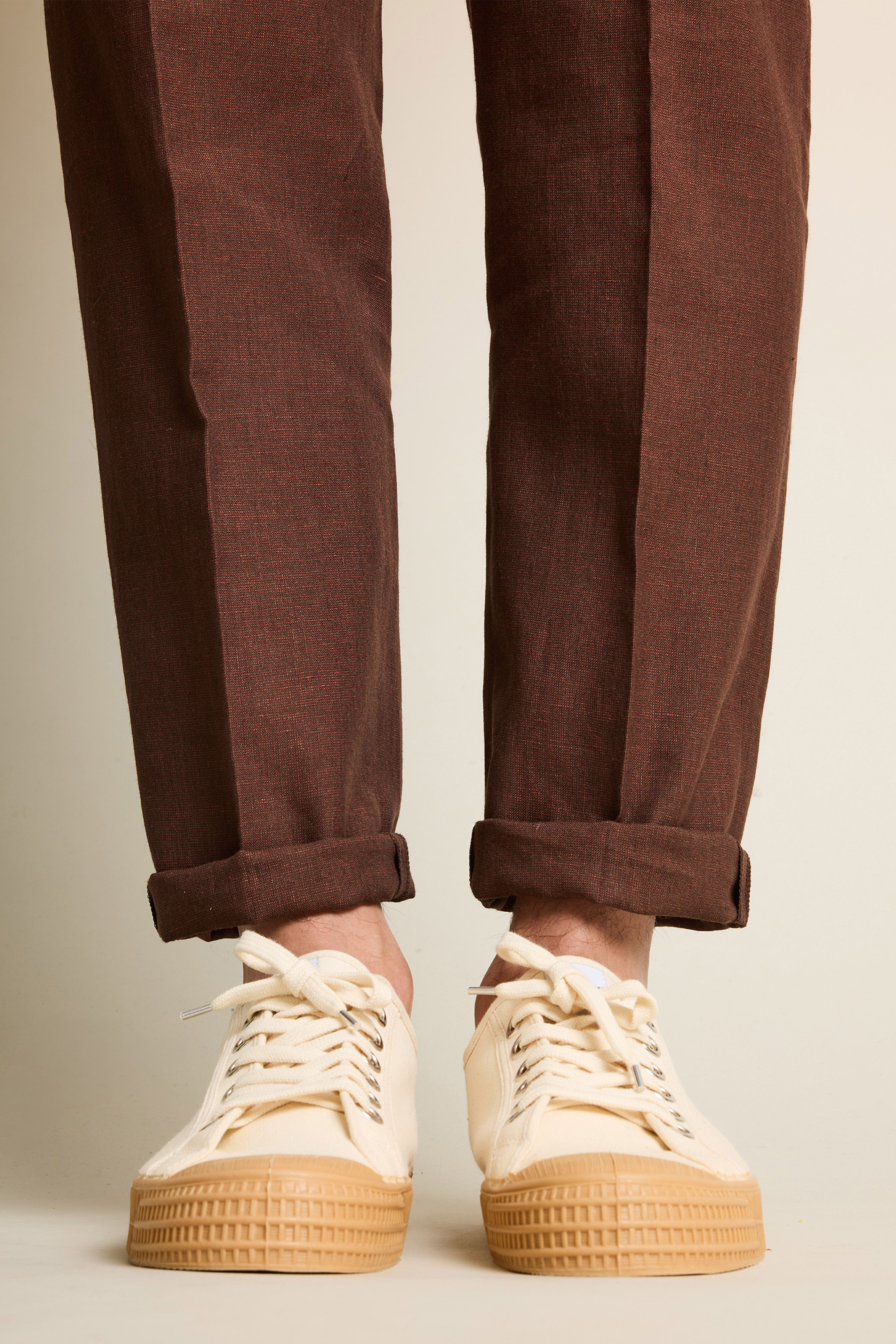 Pantalon lin ébène