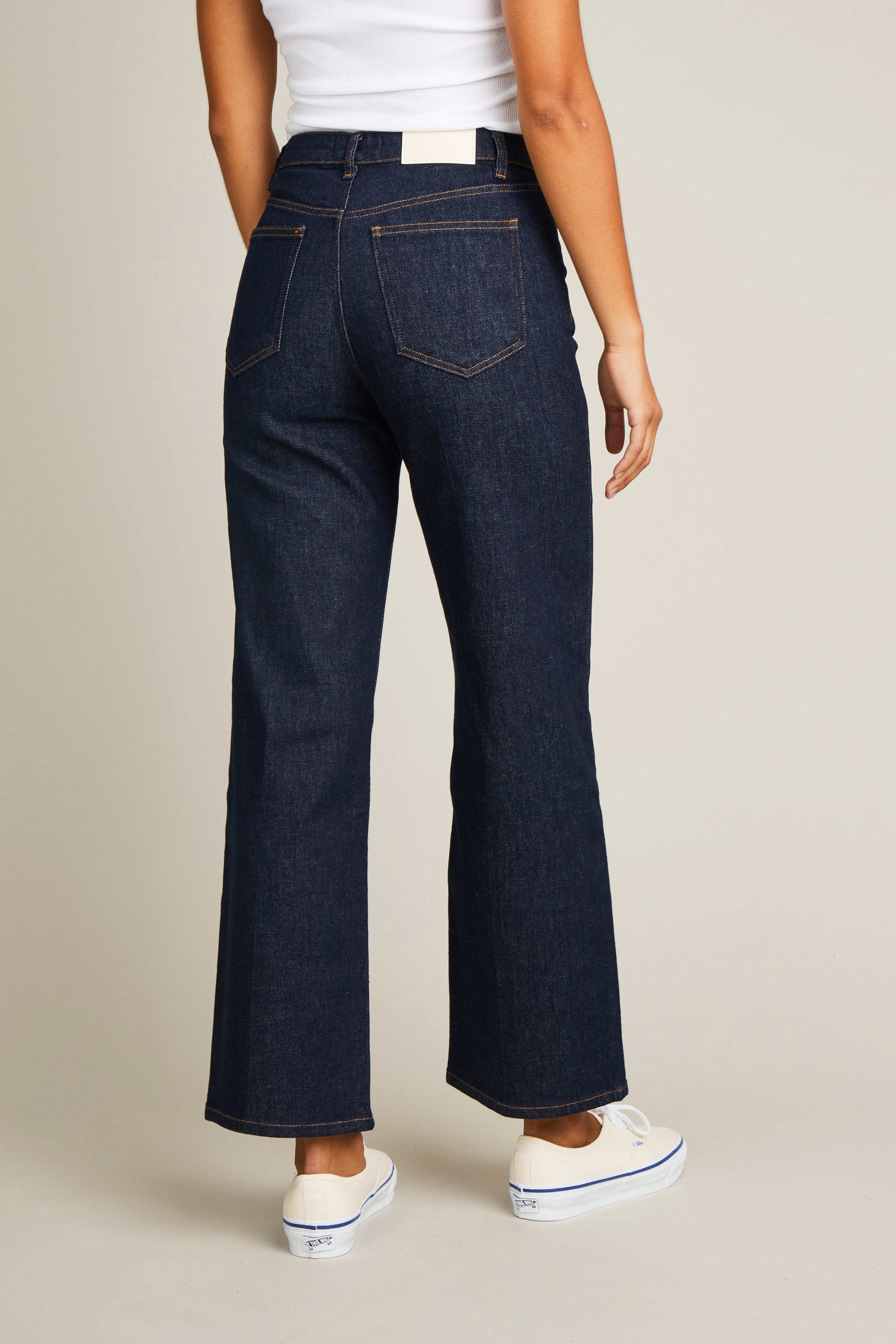 Jean flare bleu