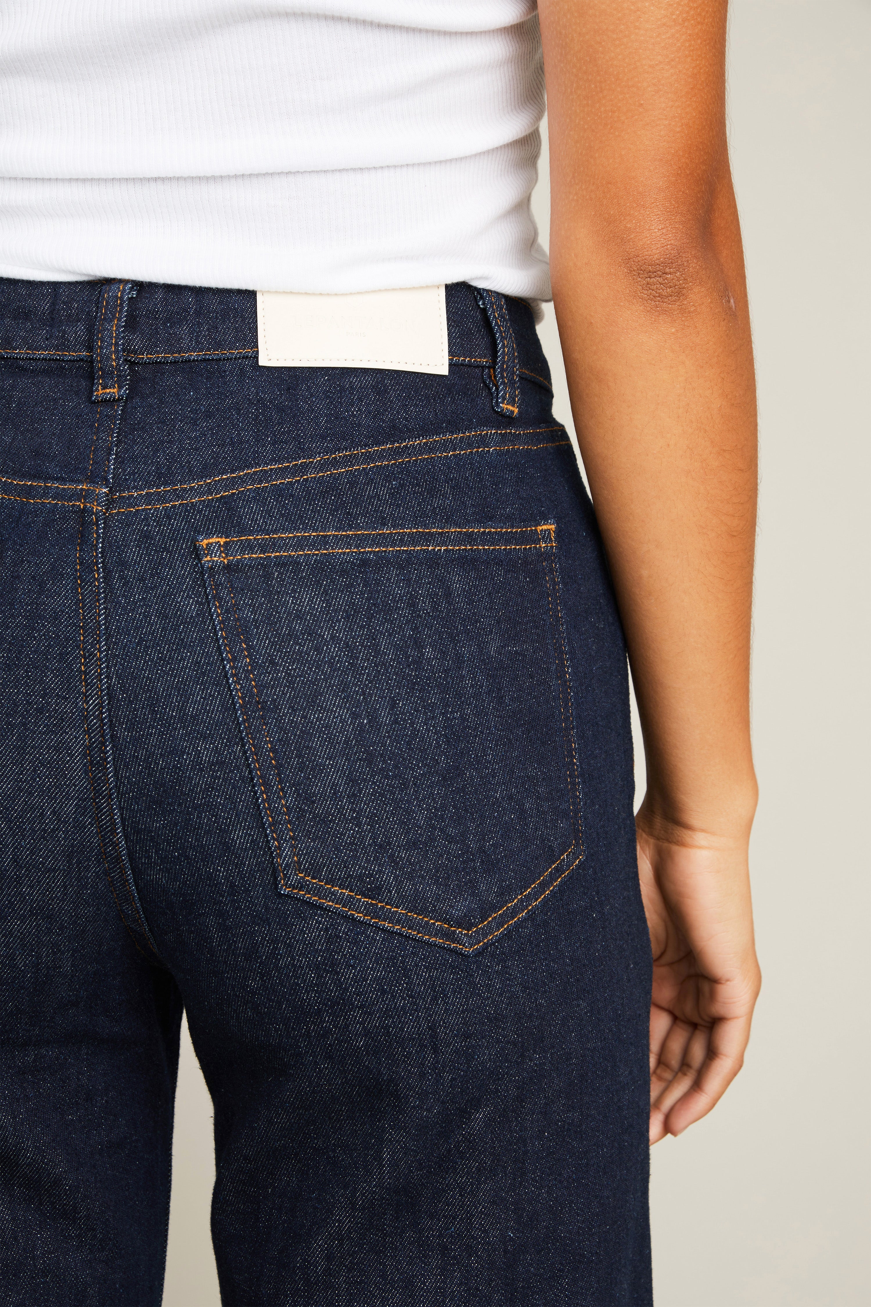 Jean flare bleu