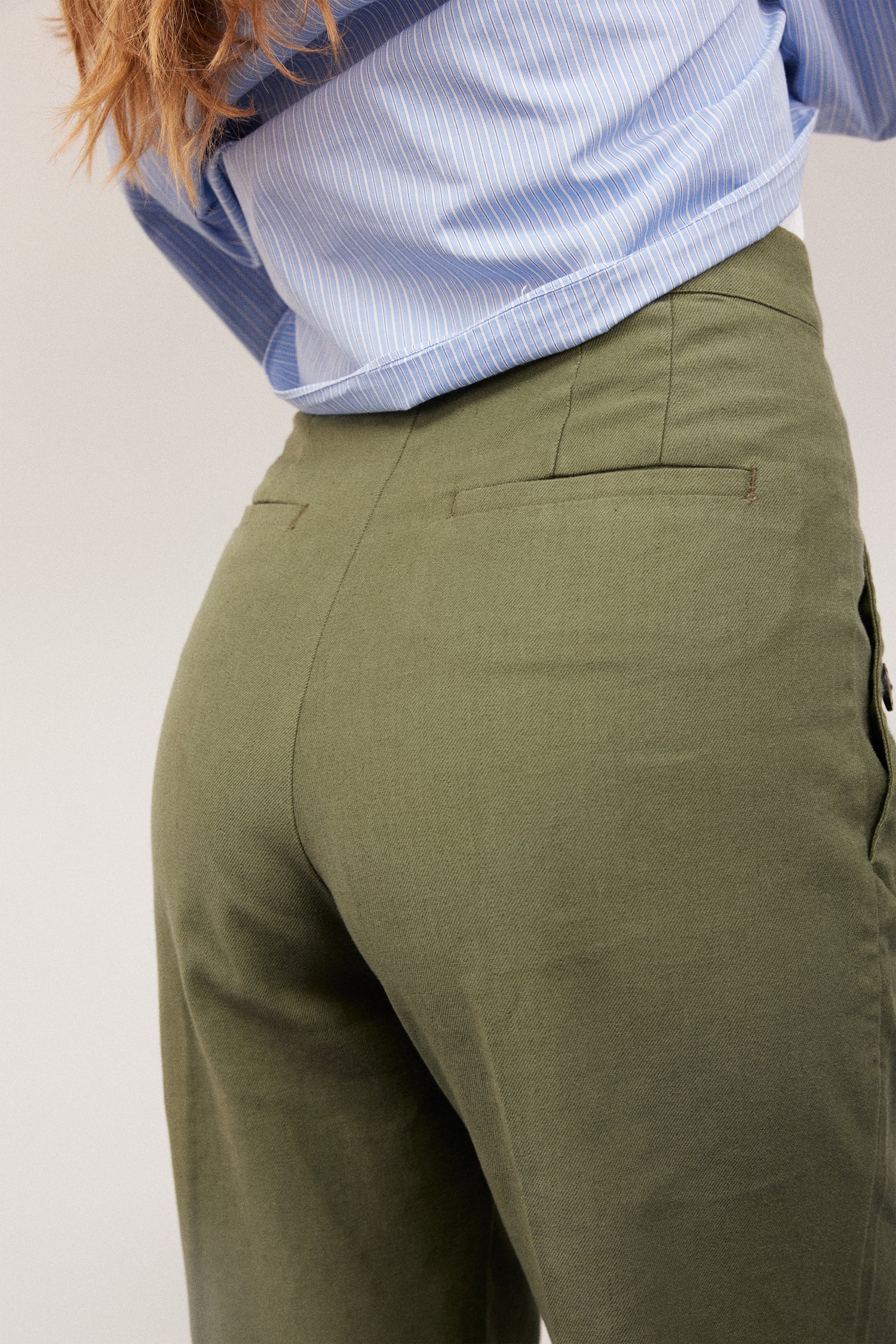 Khaki sailor pants