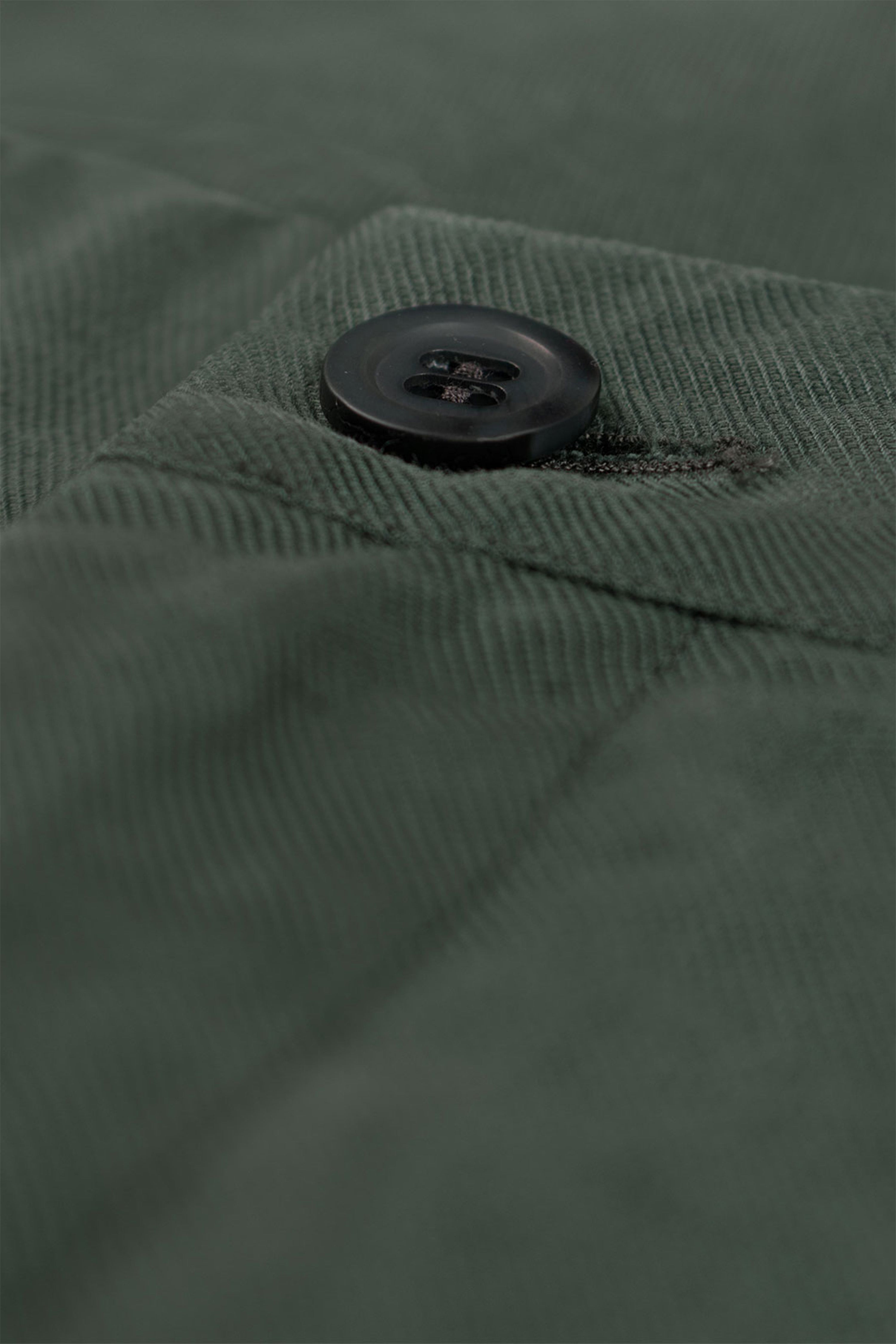 Green linen shorts