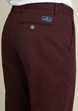 Textured chinos