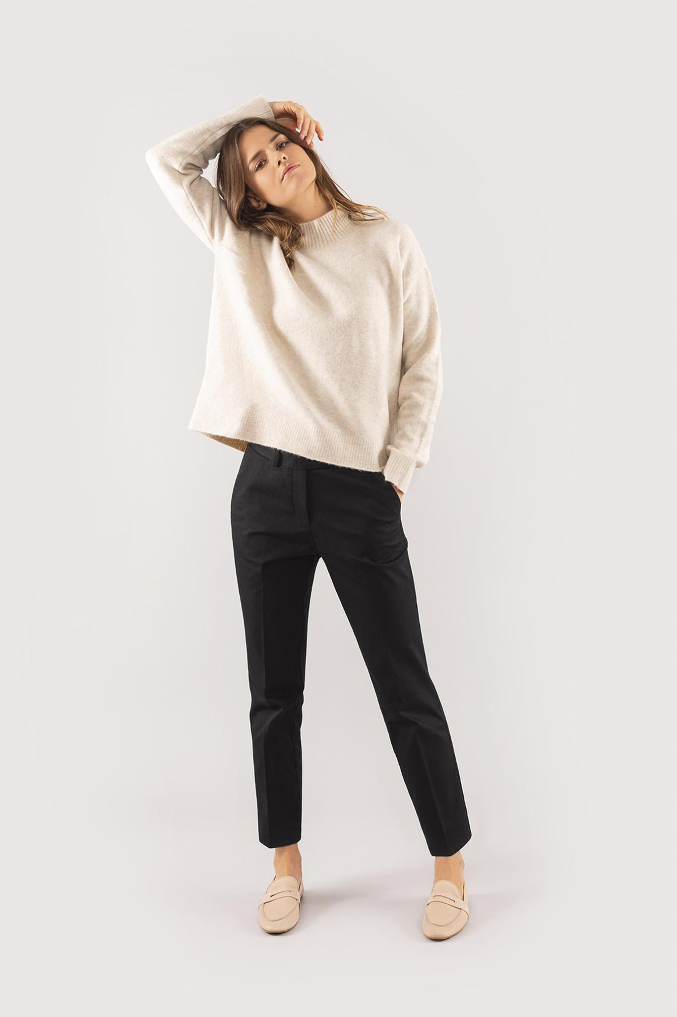 Pantalon Cigarette Flanelle