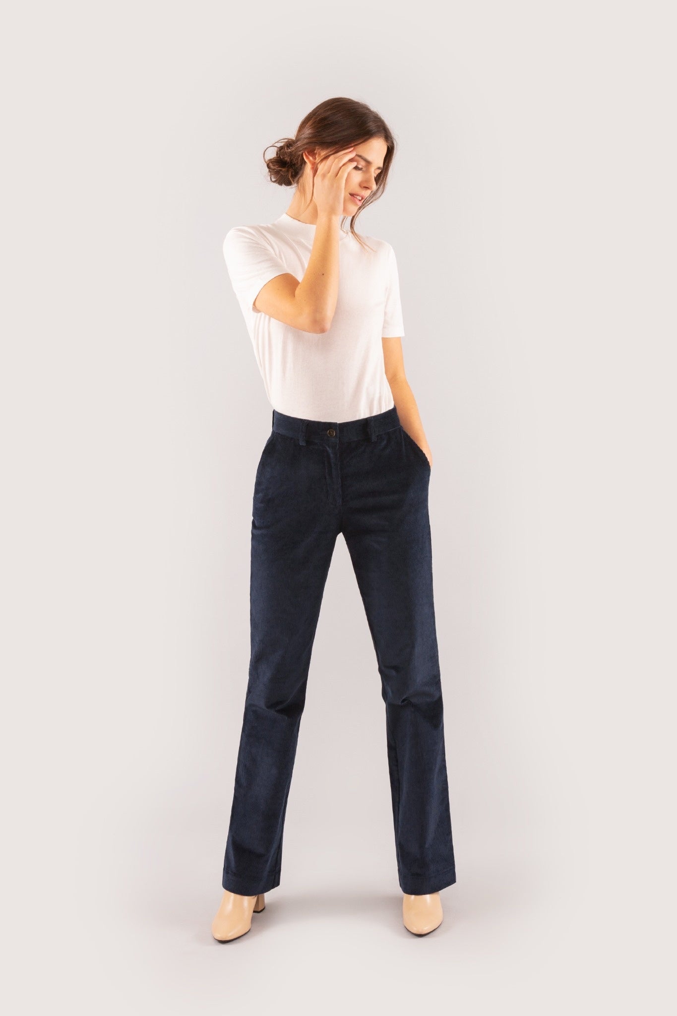 Pantalon Flare Velours