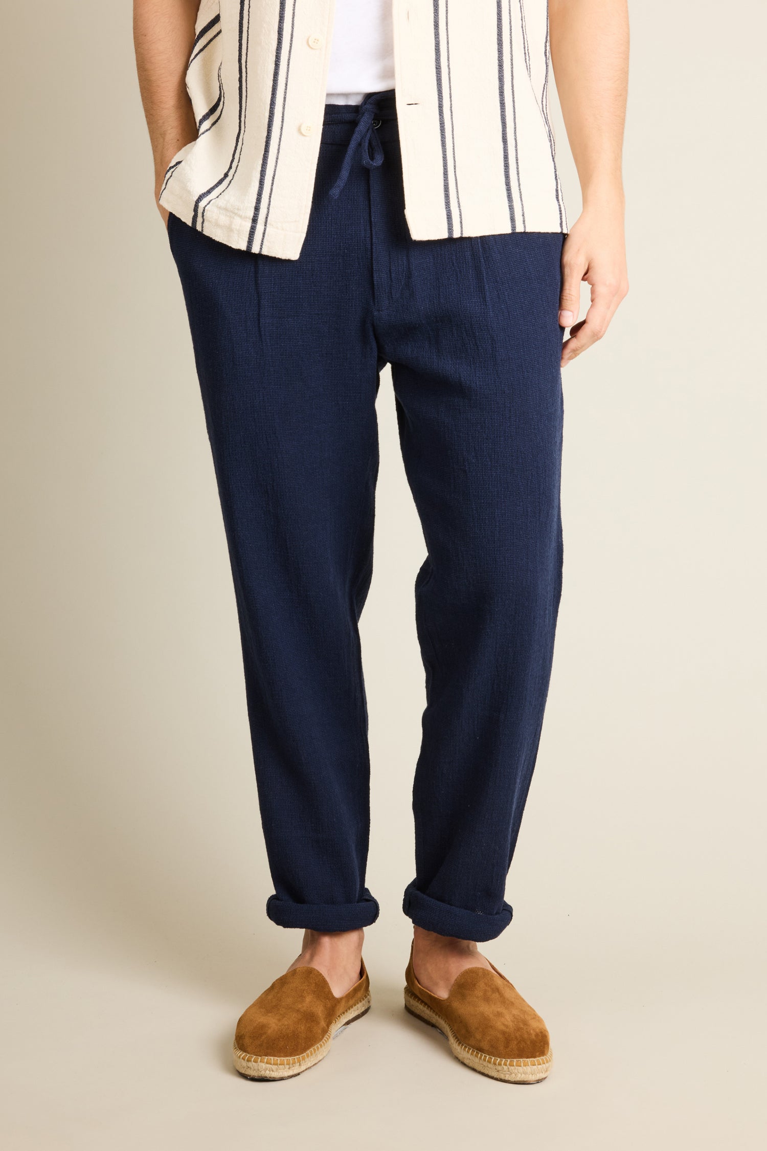 Jogpant aéré indigo