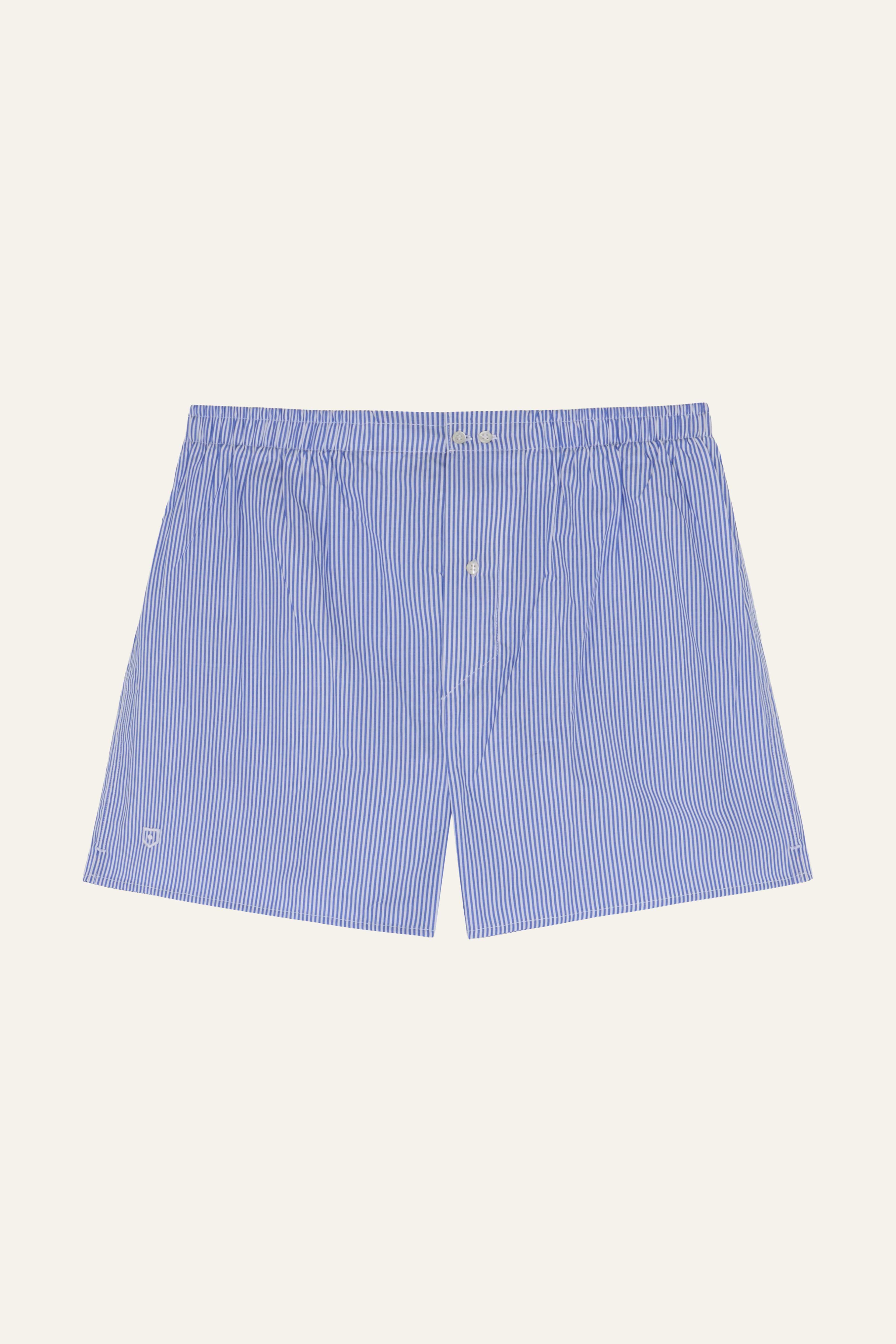 Blue striped boxers
