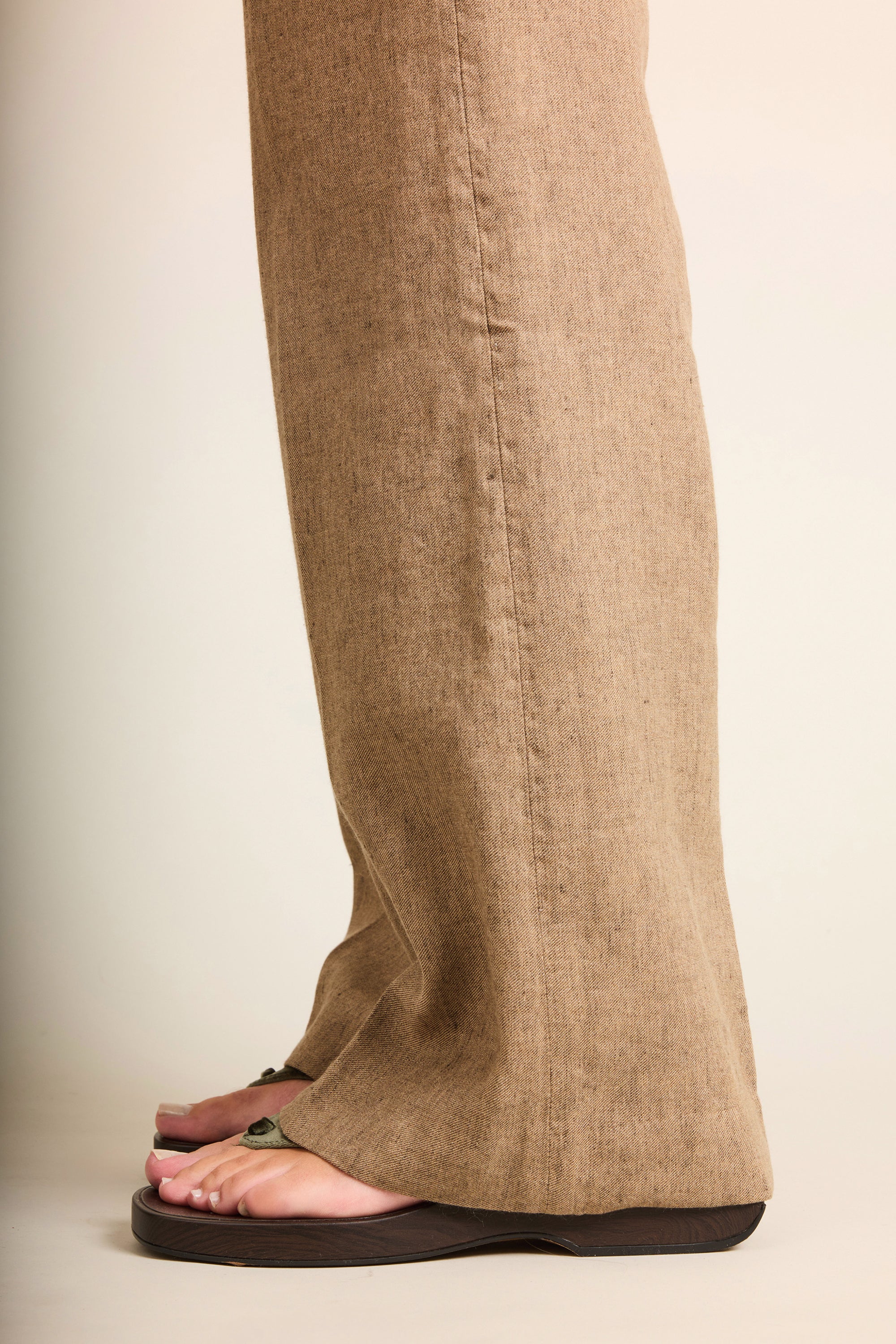 Light brown wideleg pants