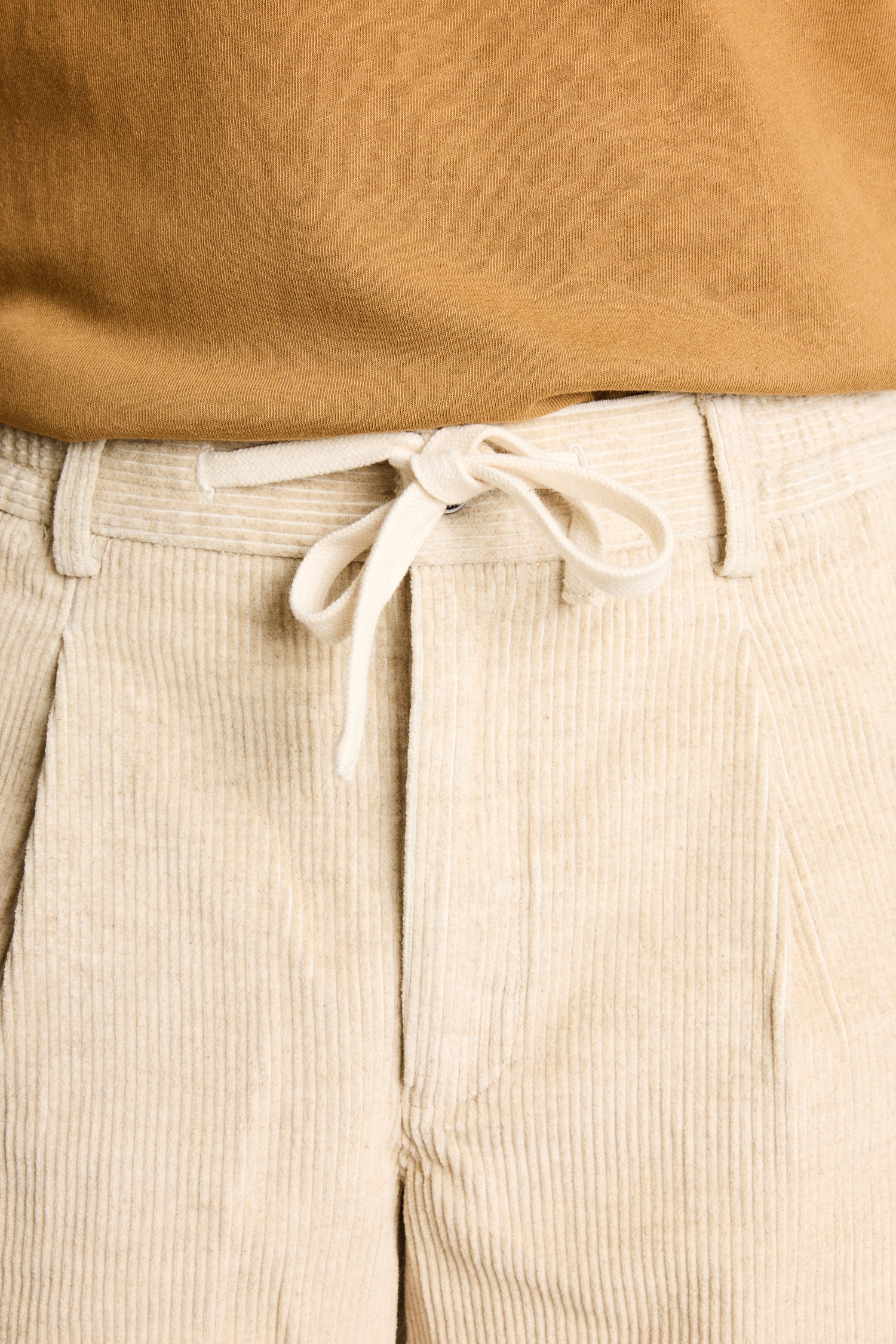 Bermuda velours écru