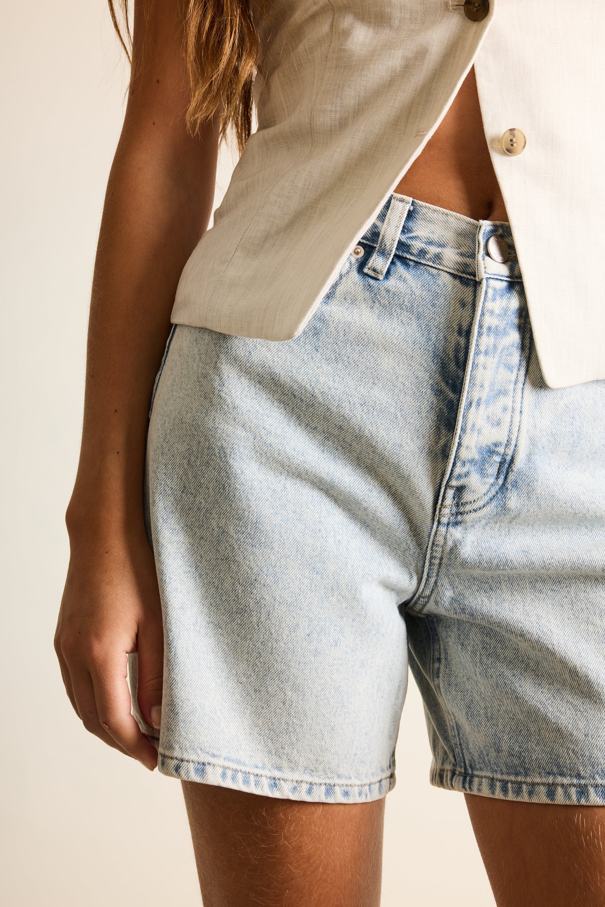 Short en jean bleached