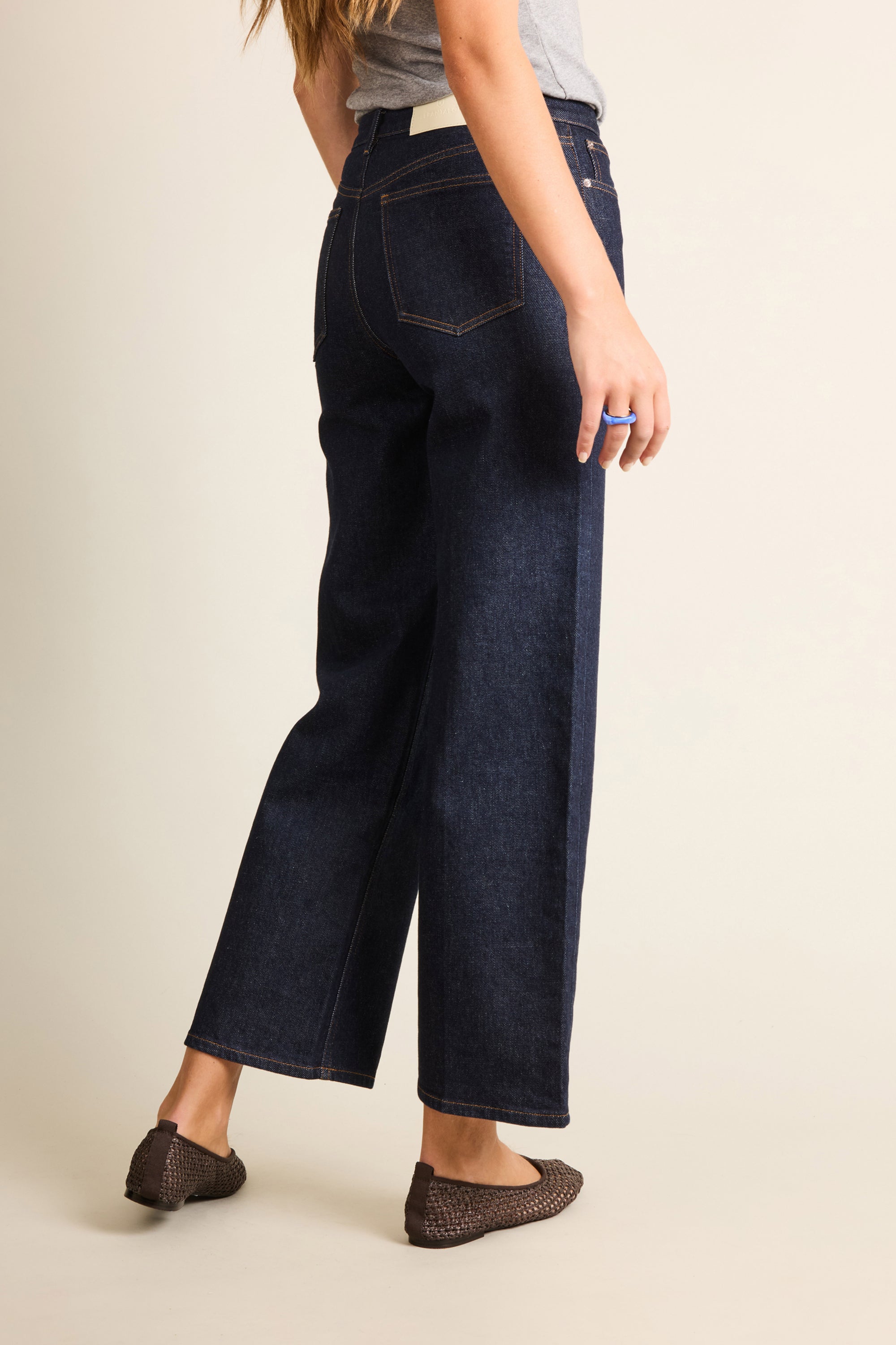 Jean flare bleu