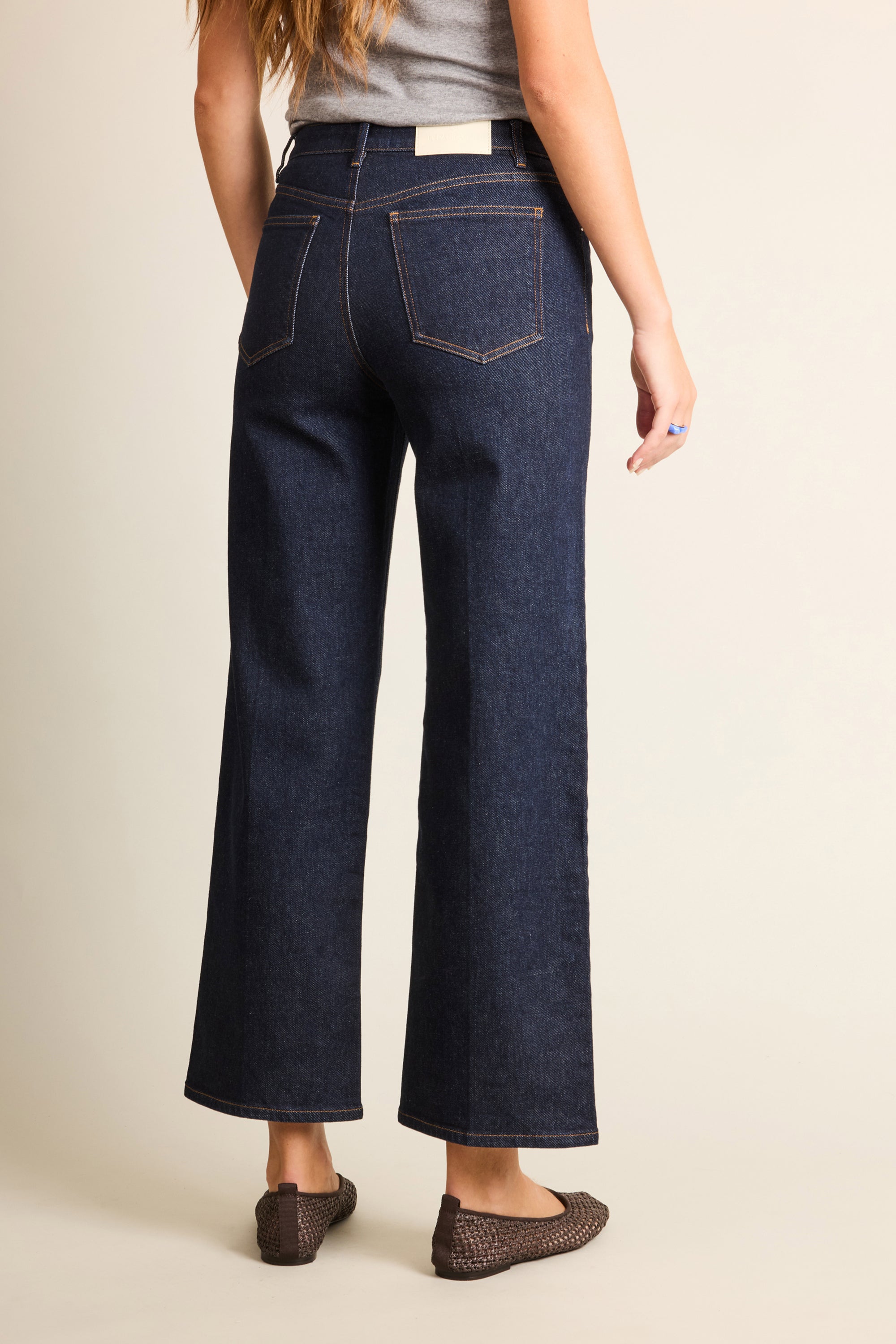 Jean flare bleu