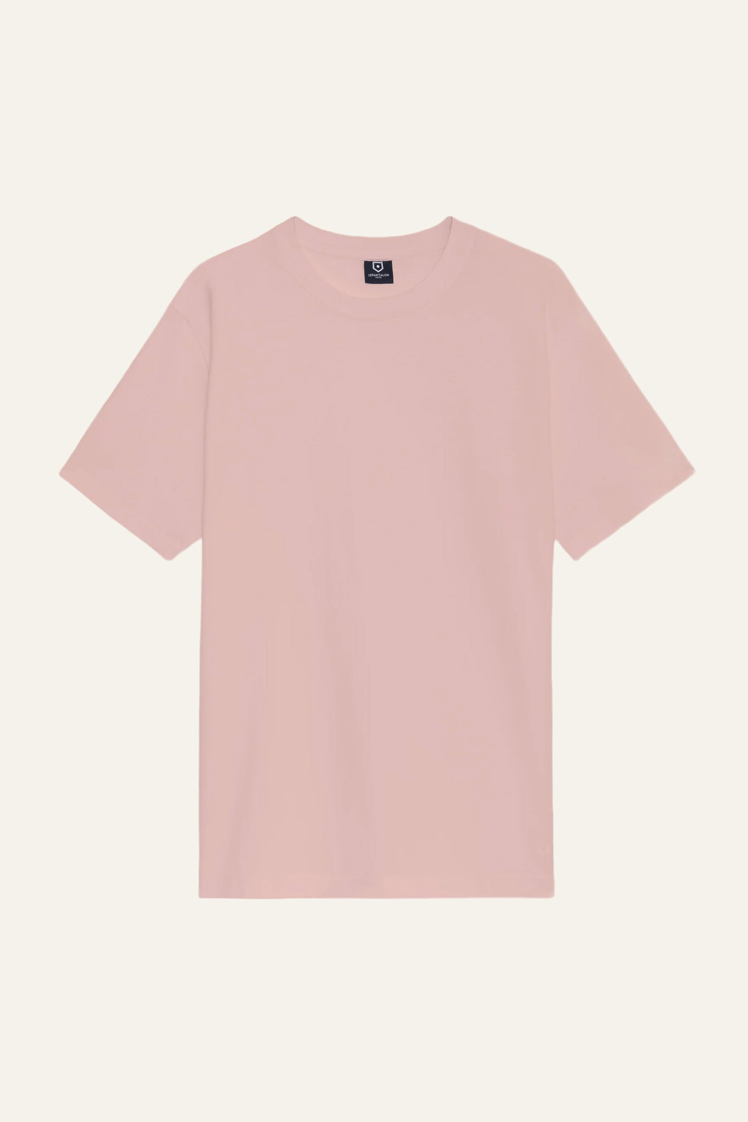 Old pink cotton-linen T-shirt