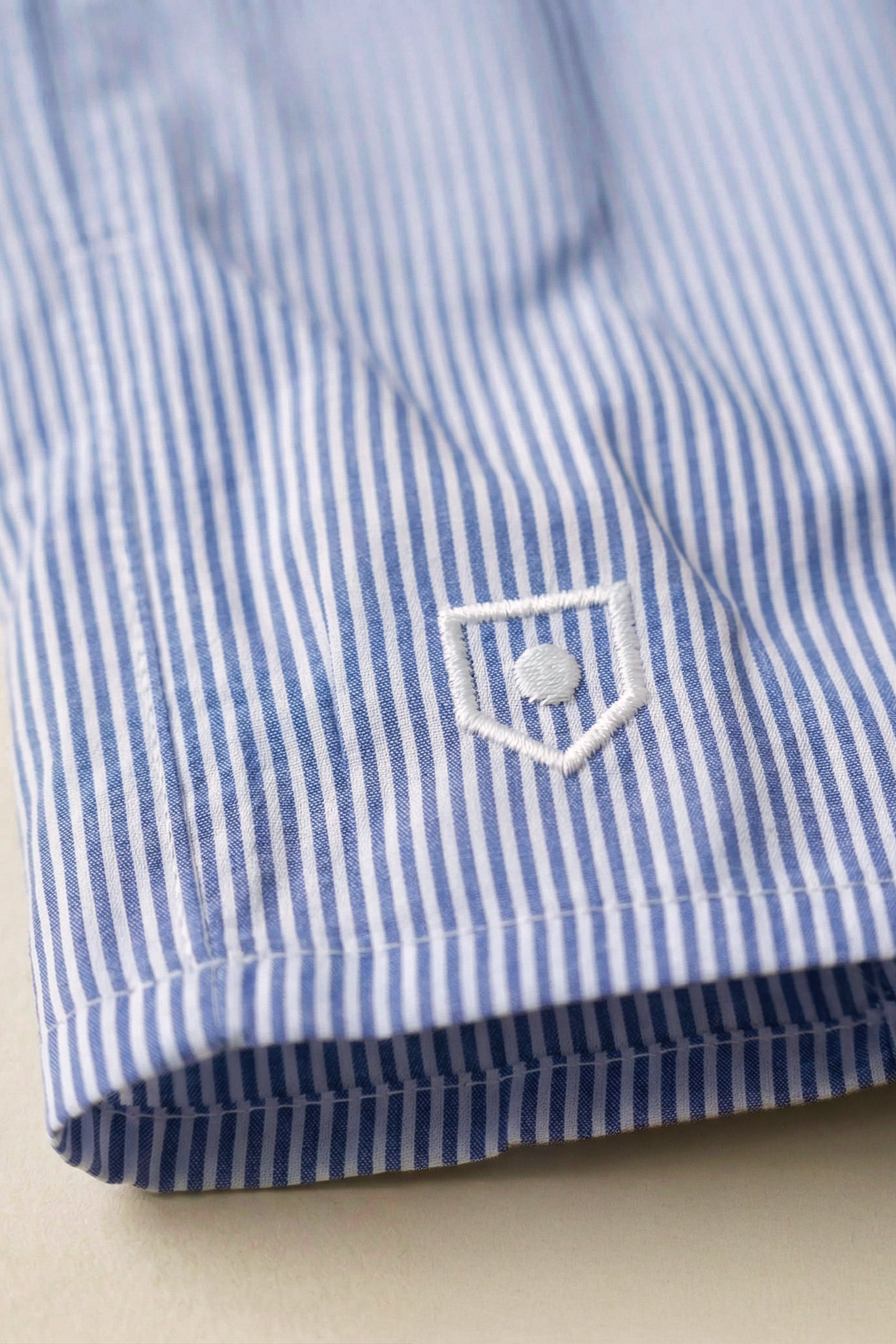 Blue striped boxers