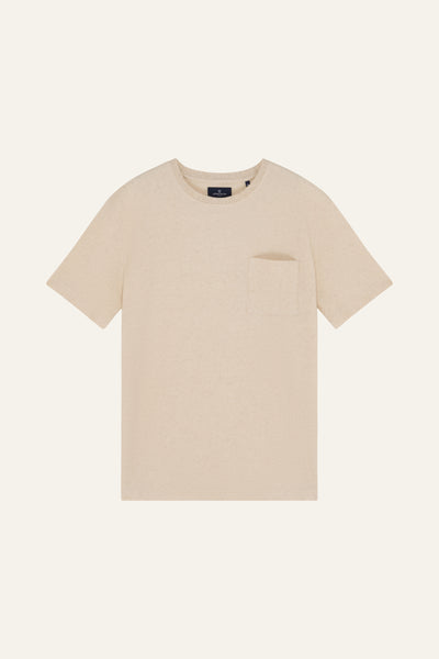 Tee-shirt waffle écru