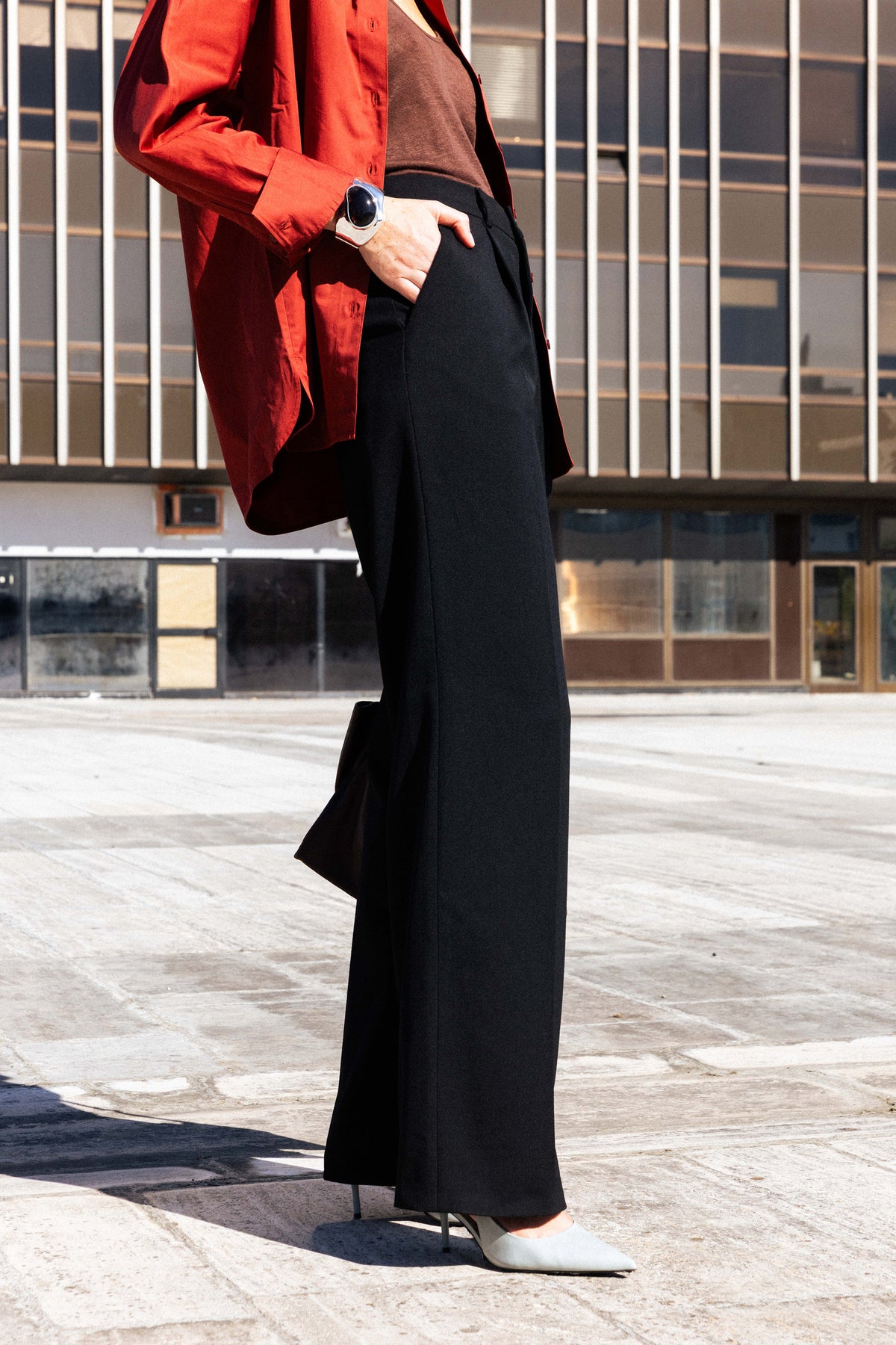 Pantalon palazzo noir